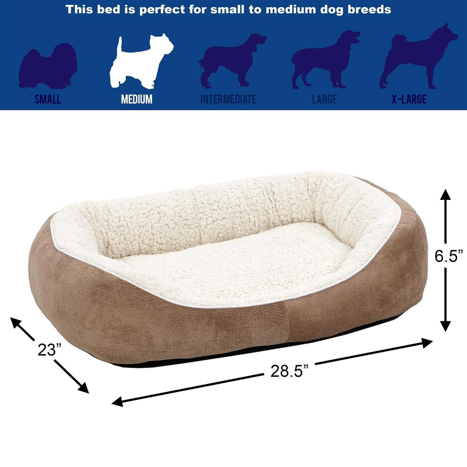 Midwest Medium Taupe Cuddle Bed