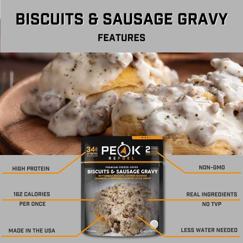 Peak Refuel Biscuits & Sausage Gravy