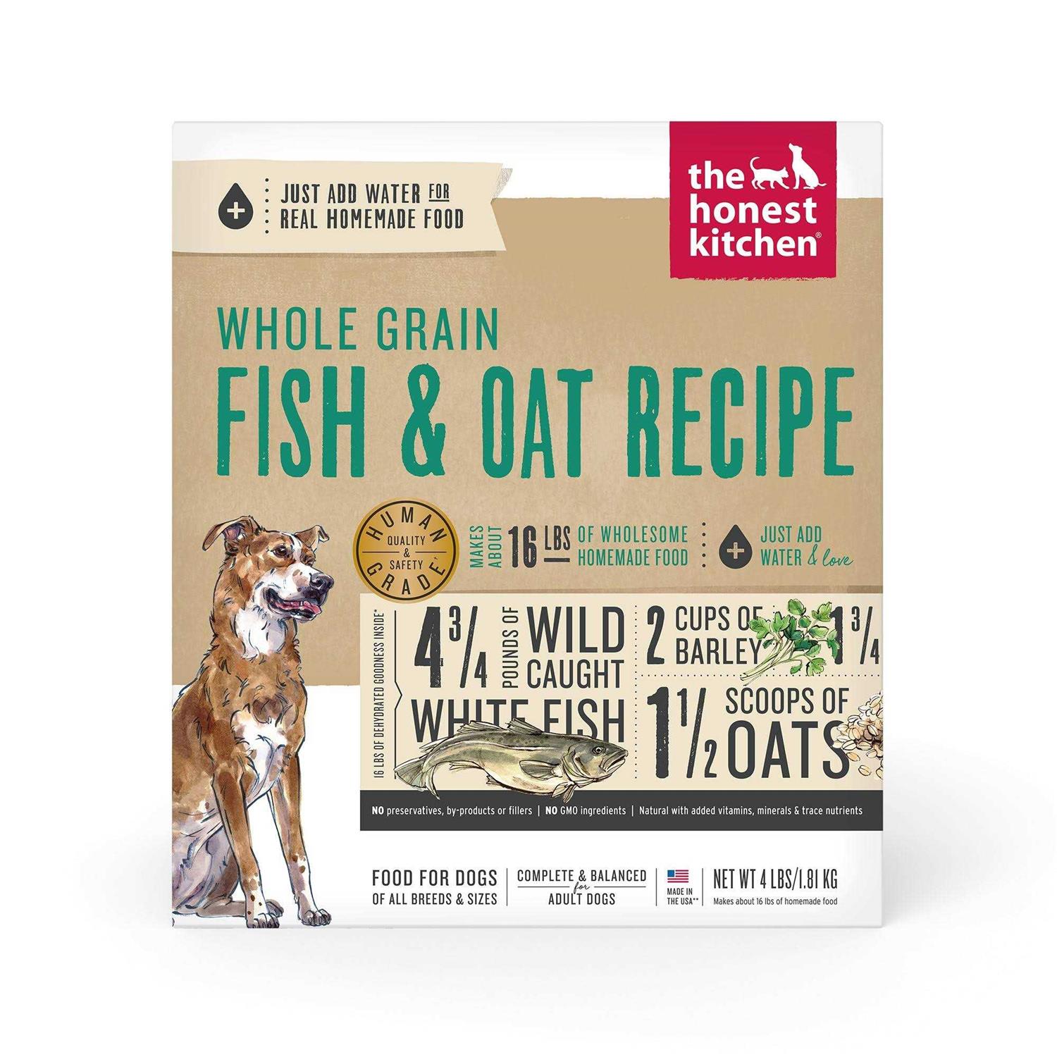 The Honest Kitchen Whole Grain Fish & Oat Dehydrated Dog Food