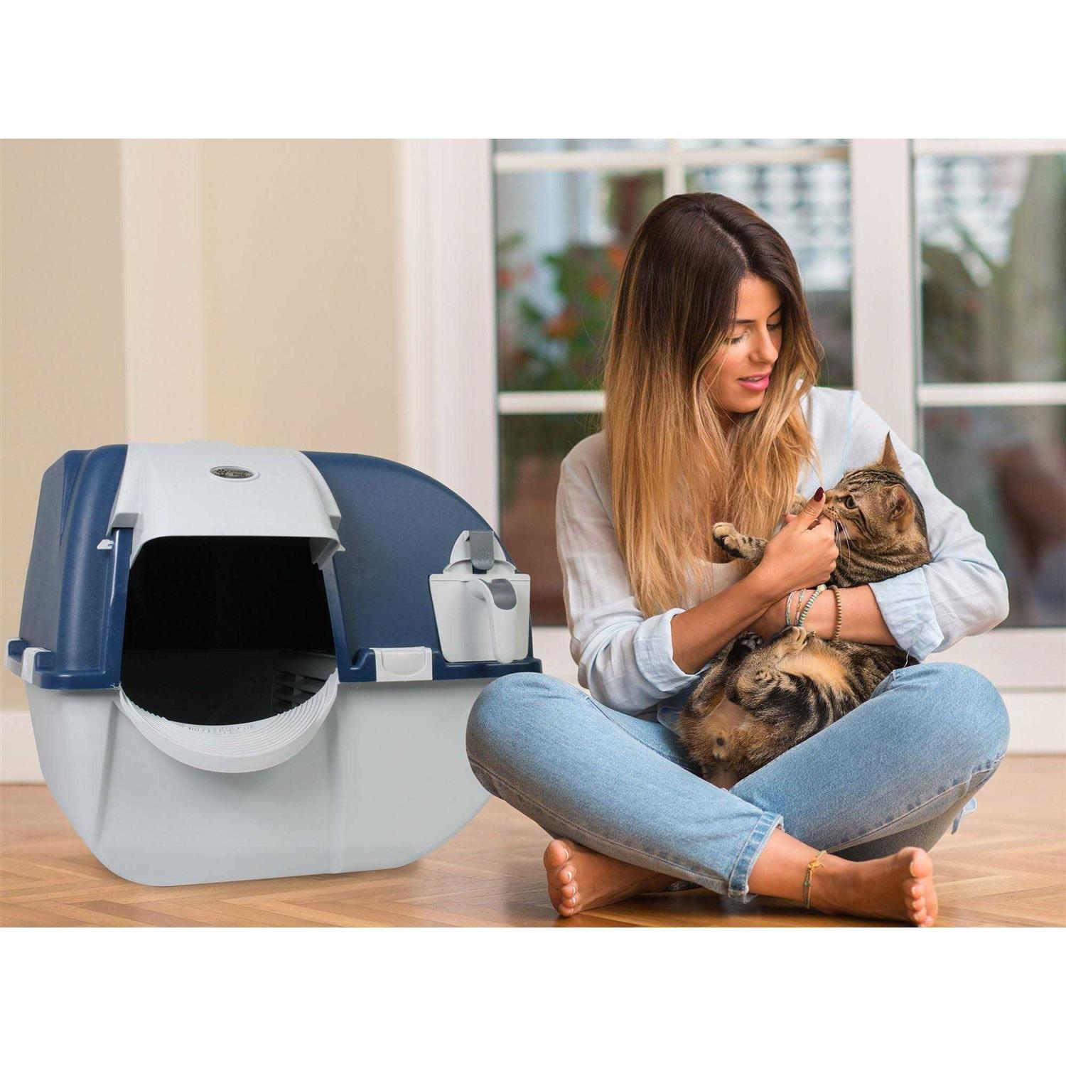 Omega Paw Roll N Clean Complete Self Cleaning Litter Box and 100 Bags