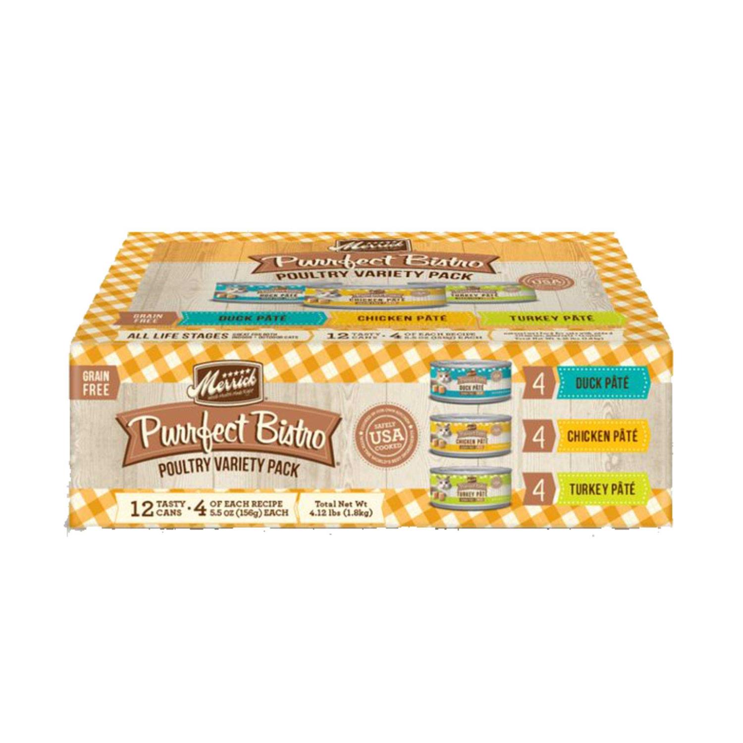 Merrick Grain Free Purrfect Bistro Pate Cat Food