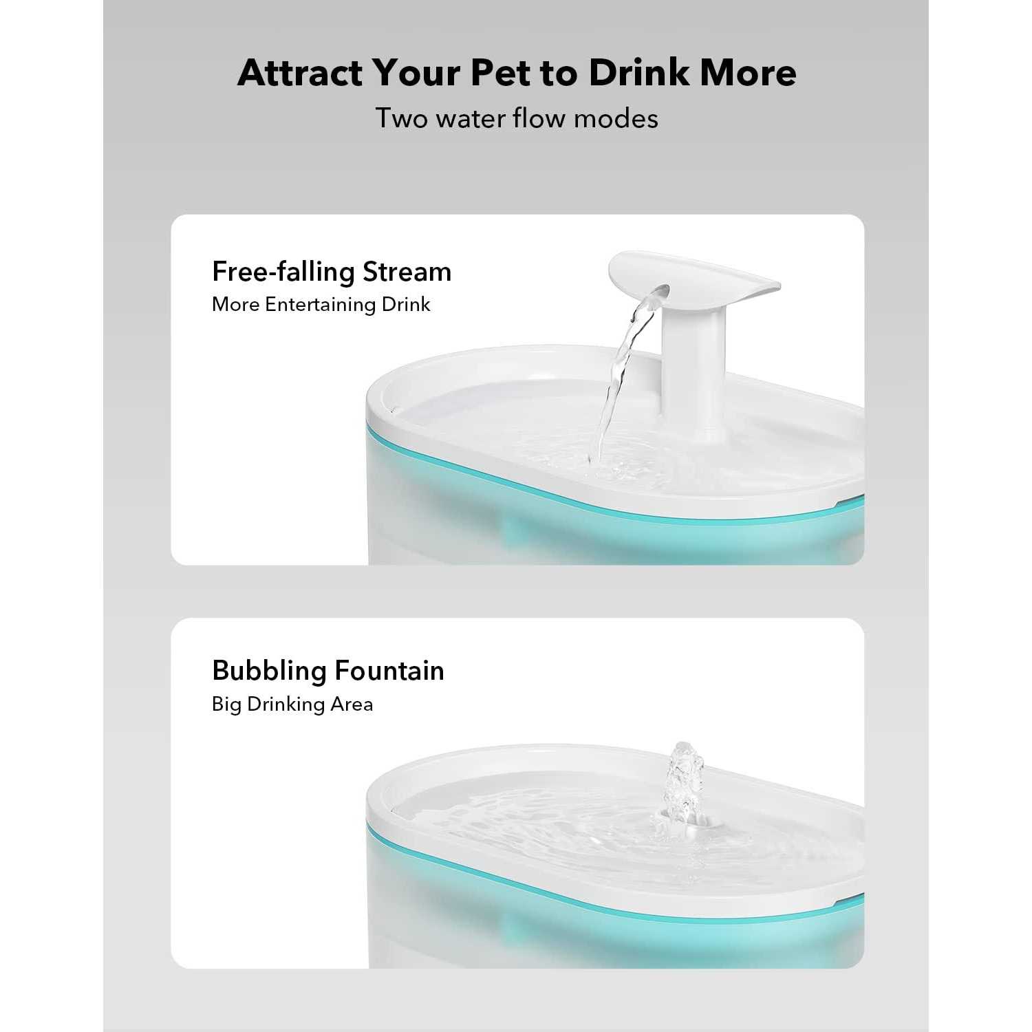 PETLIBRO Cat Water Fountain 71oz/2.1L Ultra Quiet Pet Water Fountain for Cats Inside