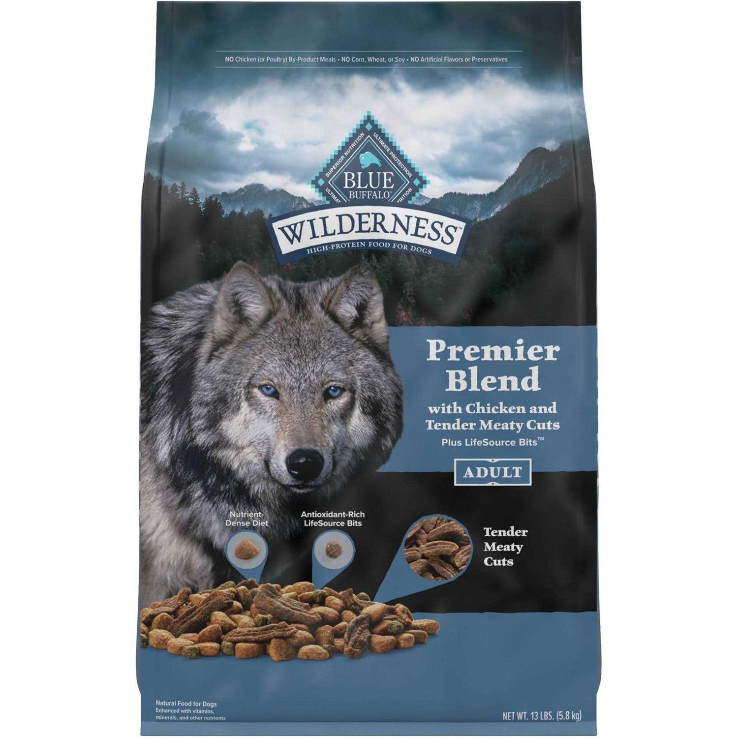 Blue Buffalo Wilderness Chicken Dry Premier Blend Adult Dog Food