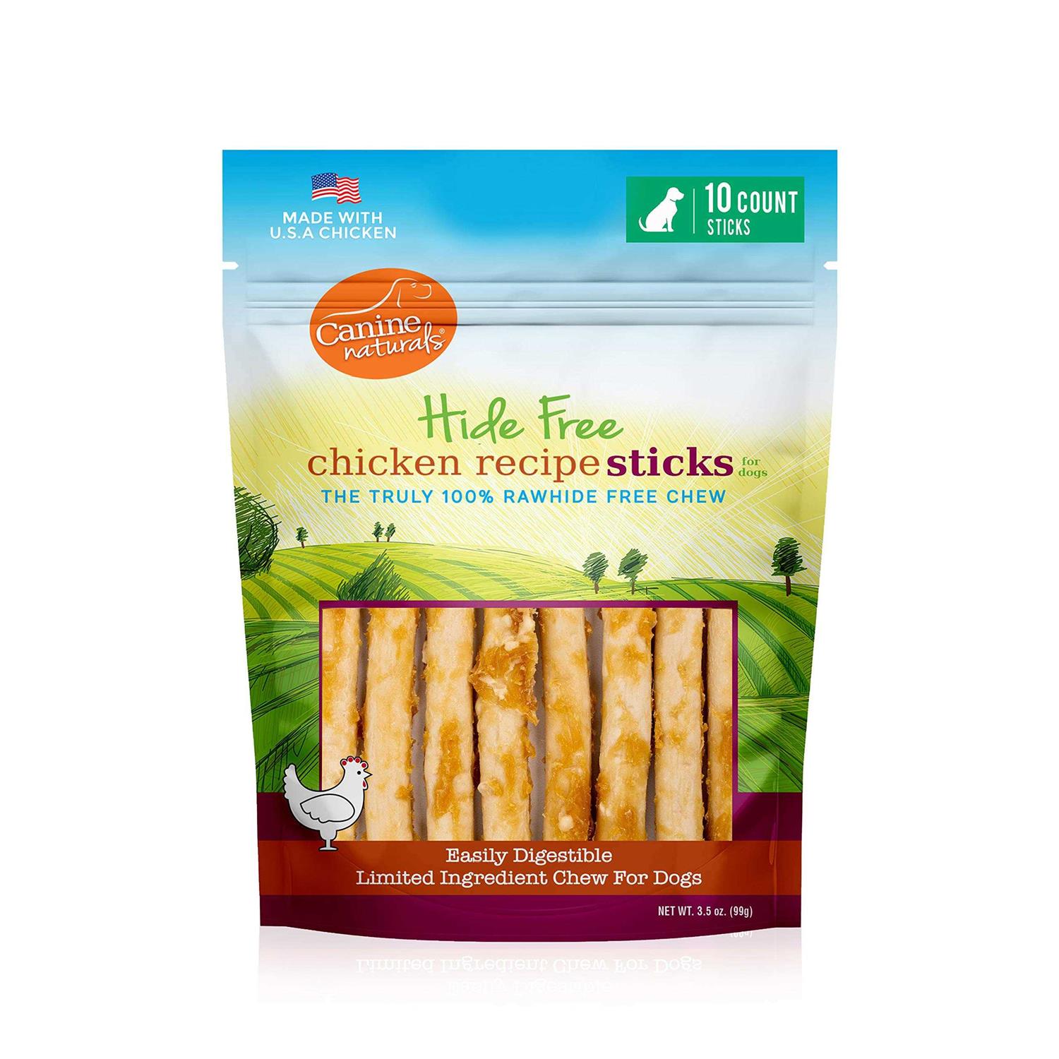 Canine Naturals Hide Free Chicken Recipe Stick Dog Chew
