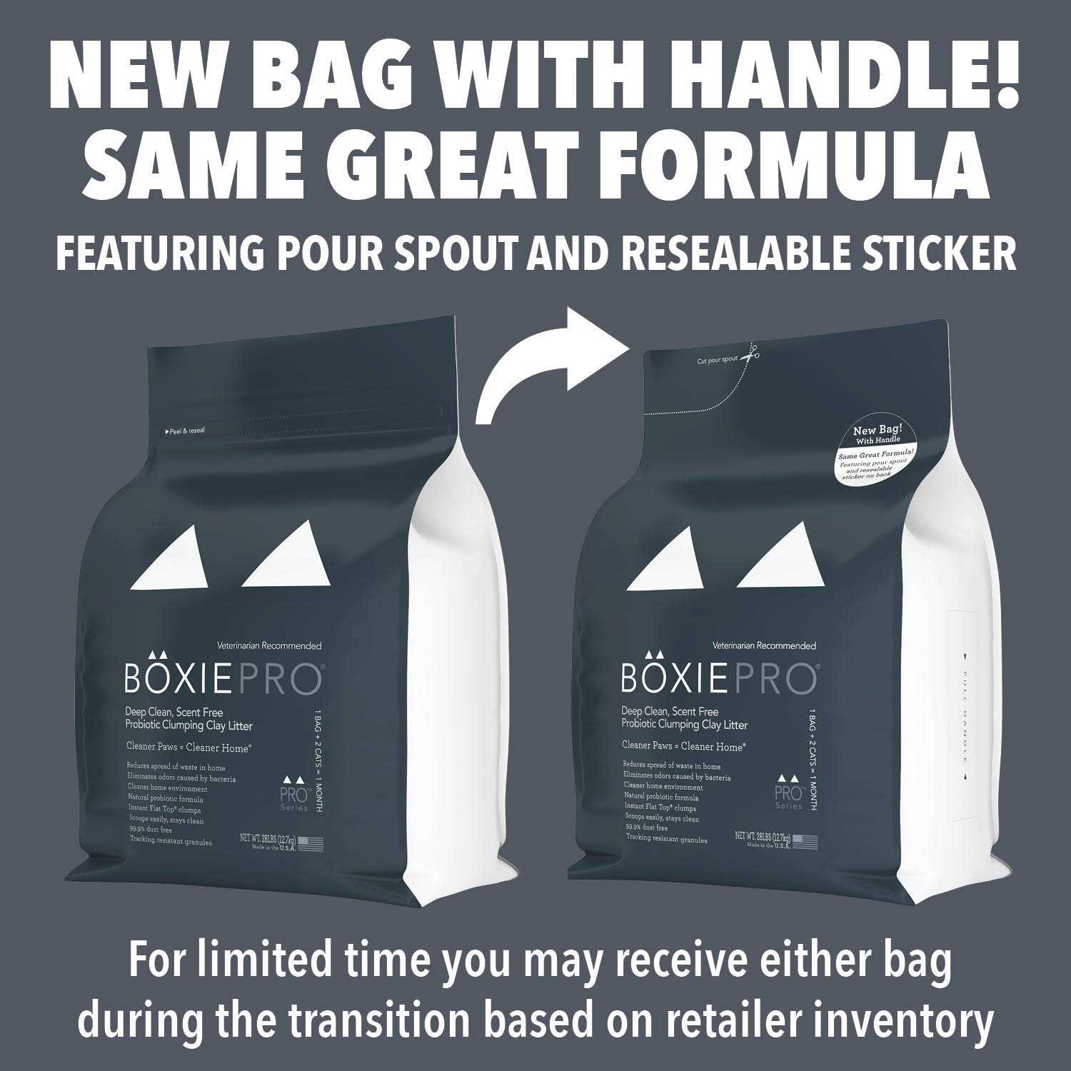 BoxiePro Deep Clean Probiotic Clumping Clay Cat Litter