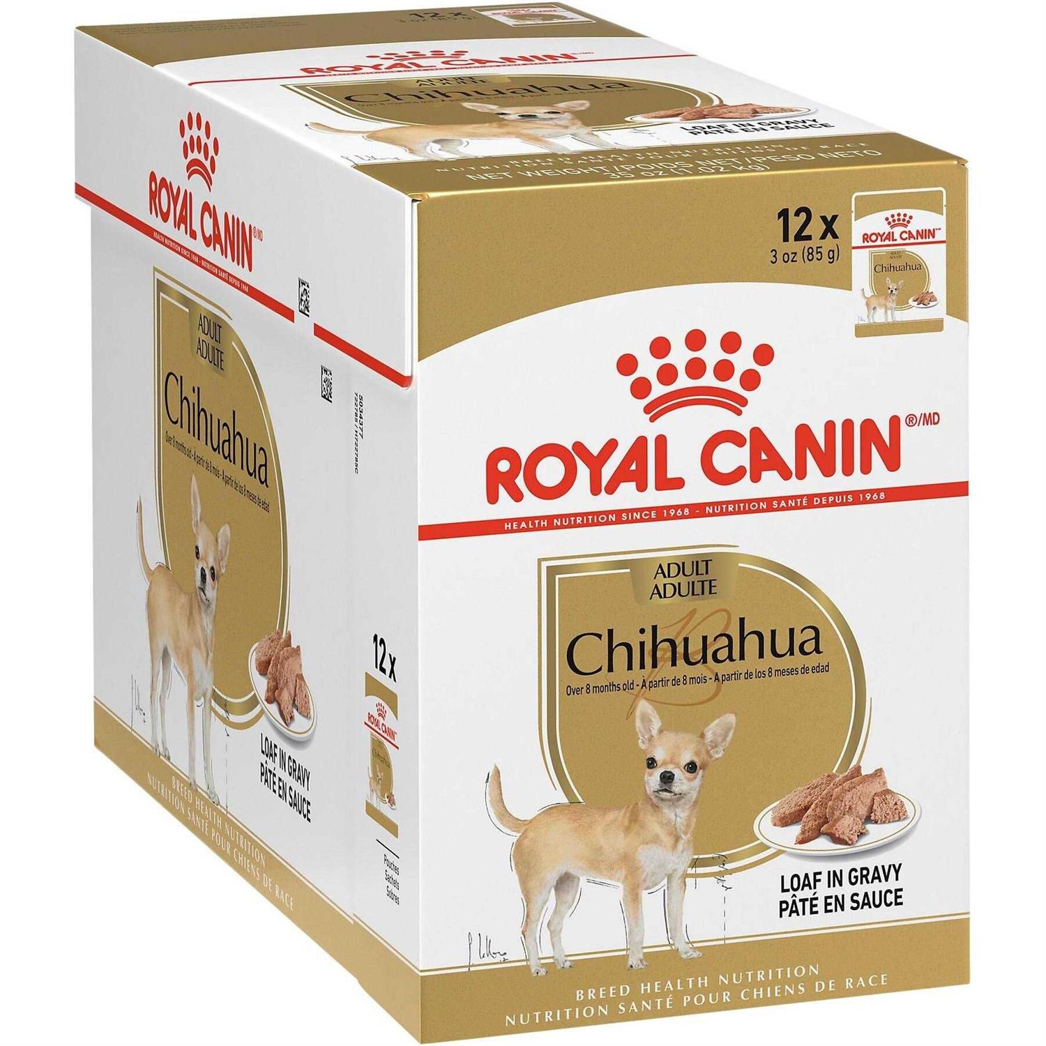 Royal Canin Breed Health Nutrition Chihuahua Adult Loaf in Sauce Dog Food