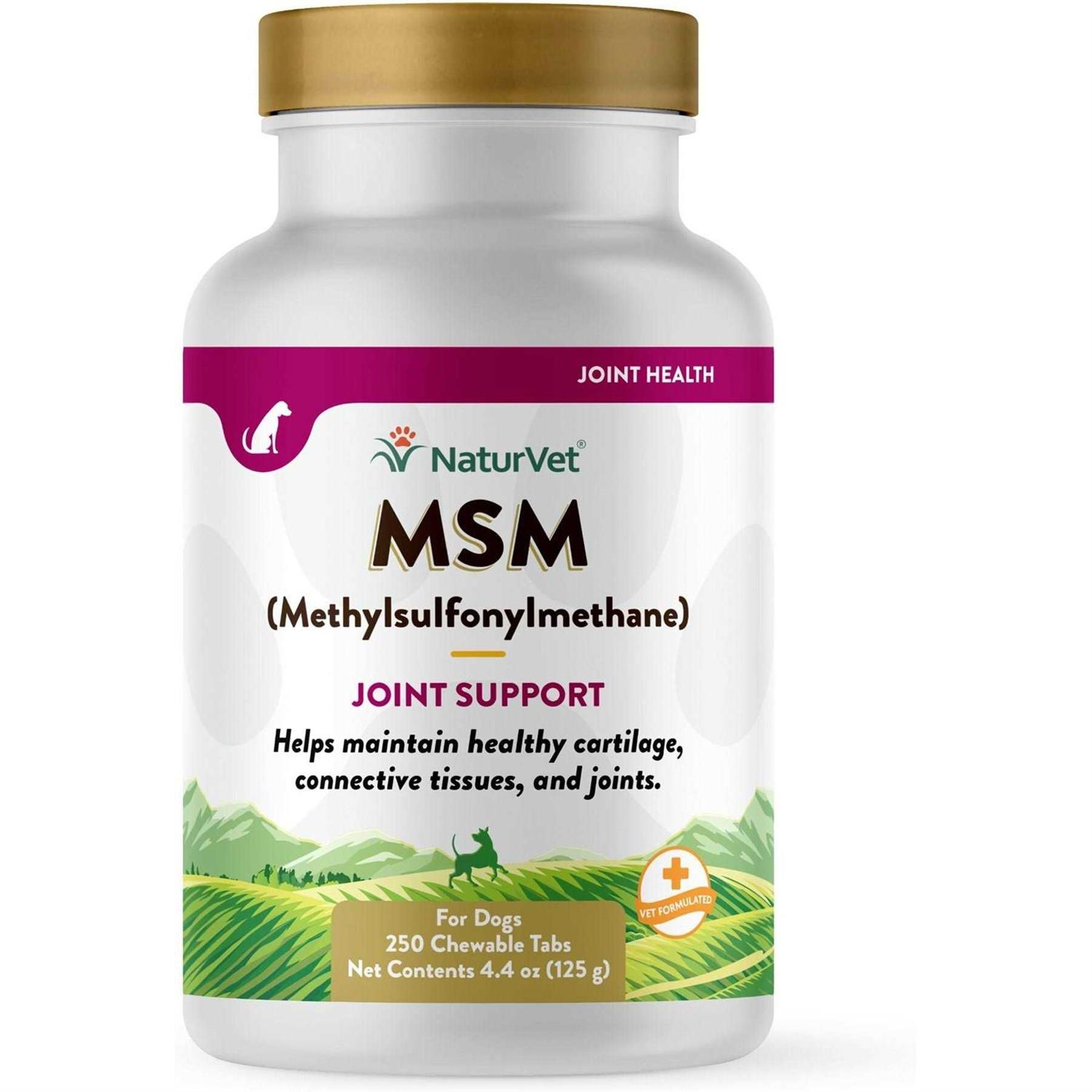 NaturVet MSM Methylsulfonylmethane Tablets for Dogs