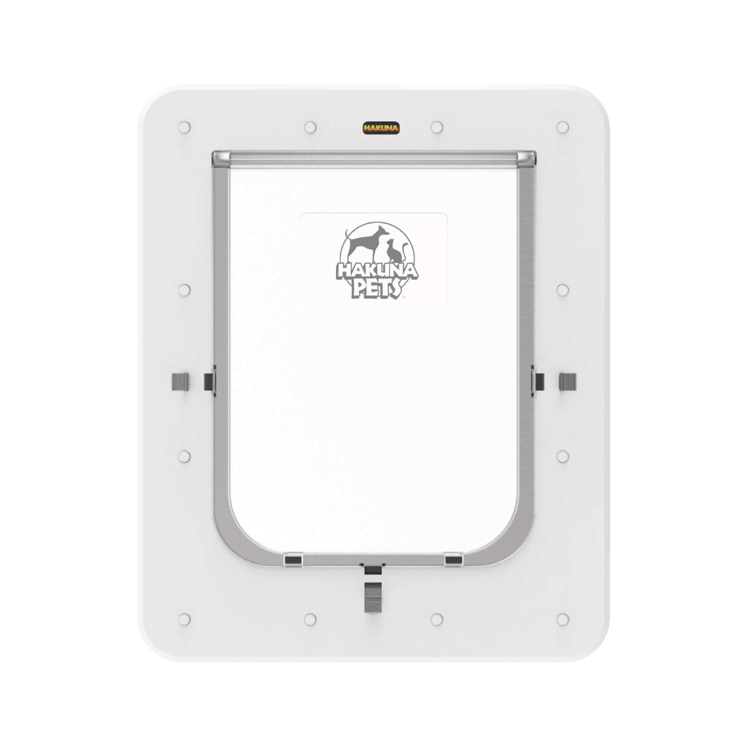 Hakuna Pets White Super Tough Pet Door