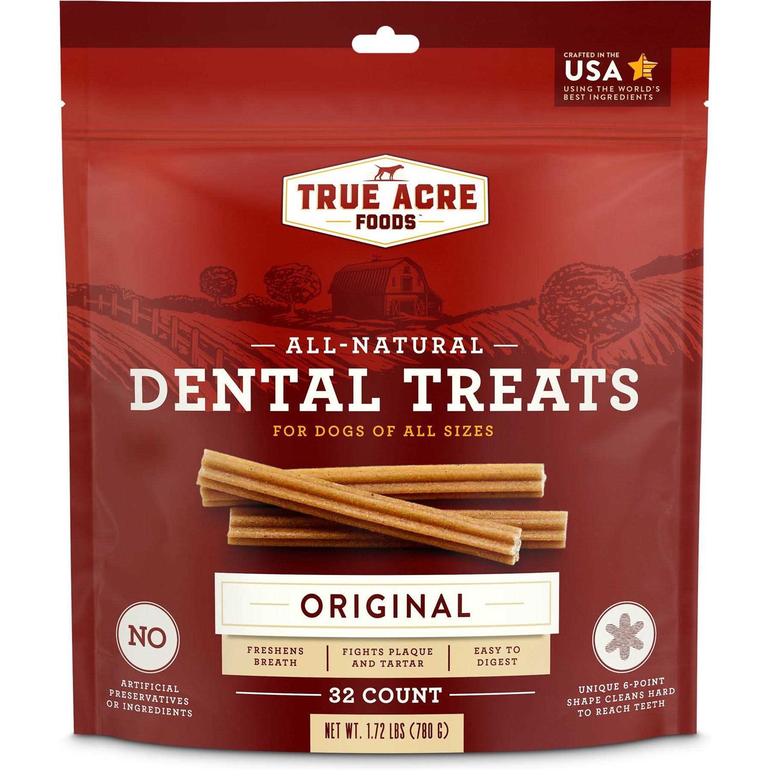True Acre Foods All-Natural Dental Chew Sticks