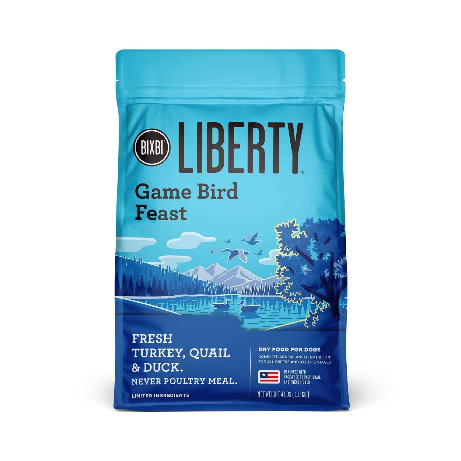 Bixbi Liberty Gamebird Feast Dry Dog Food
