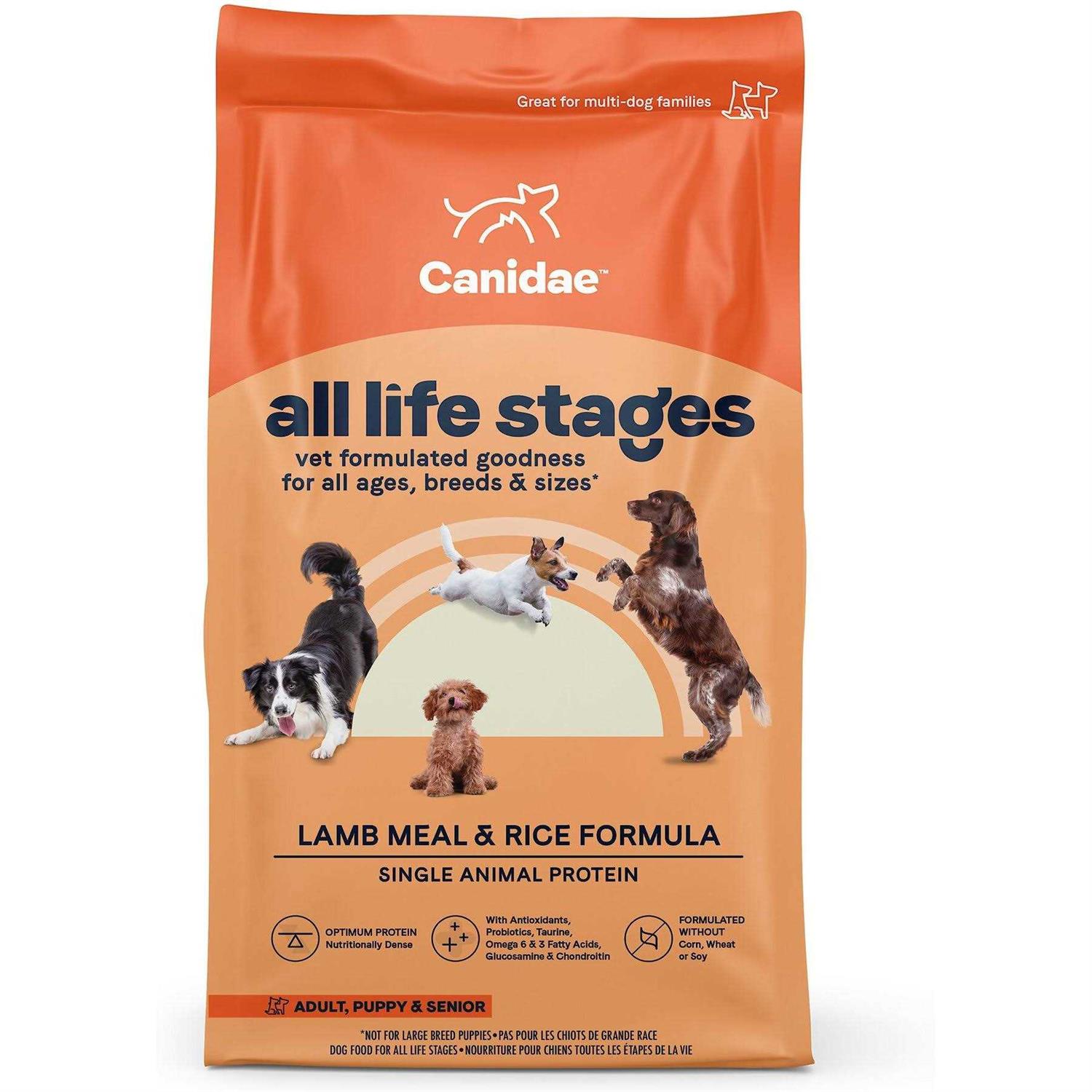 Canidae All Life Stages Dry Dog Food Lamb Meal & Rice