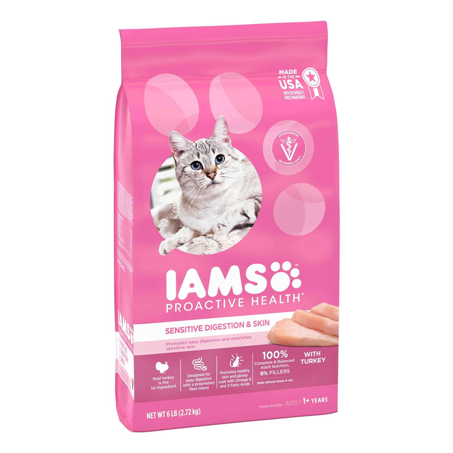 Iams Proactive Health Adult Sensitive Digestion & Skin Dry Cat Food