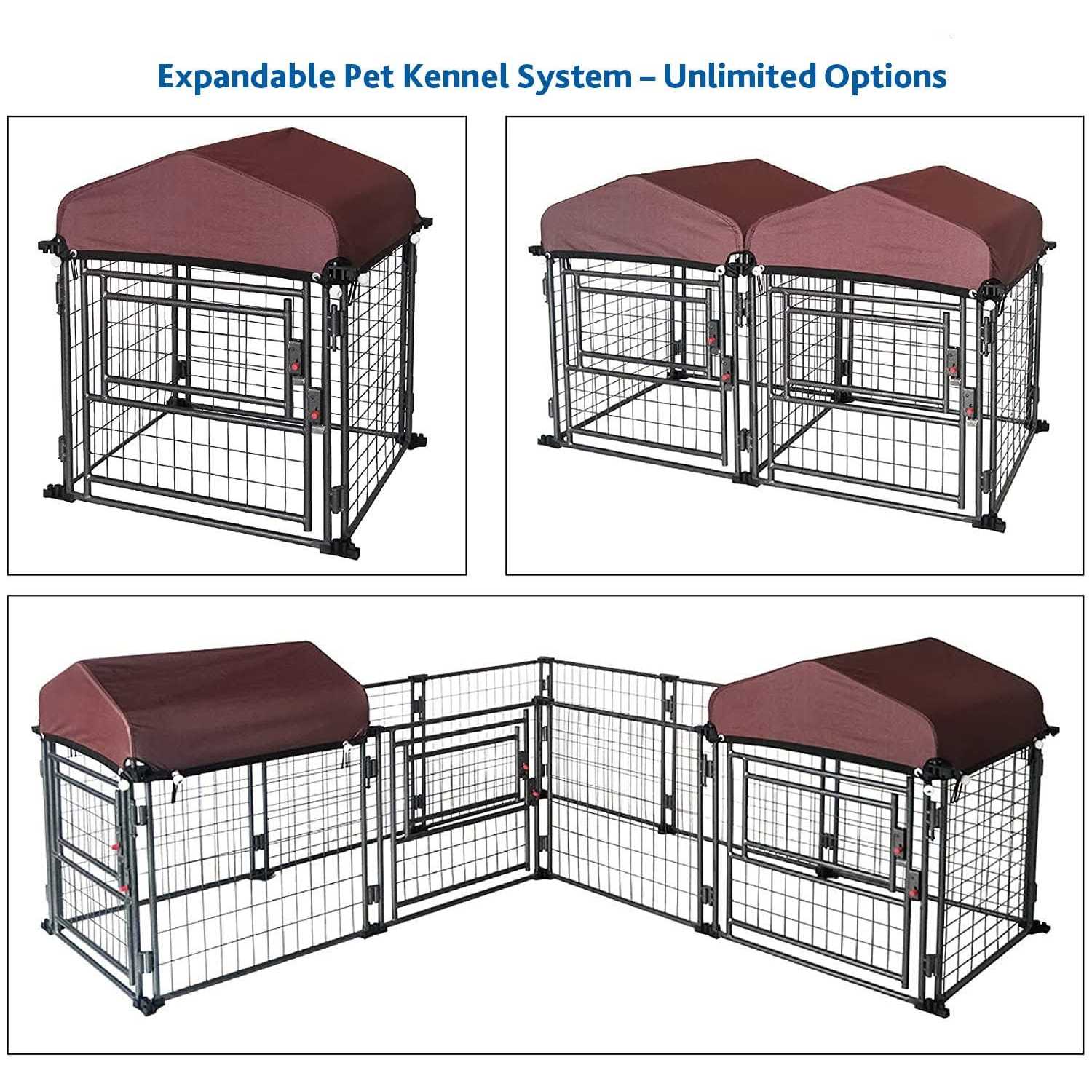 TRIXIE Deluxe Outdoor Dog Kennel with Cover