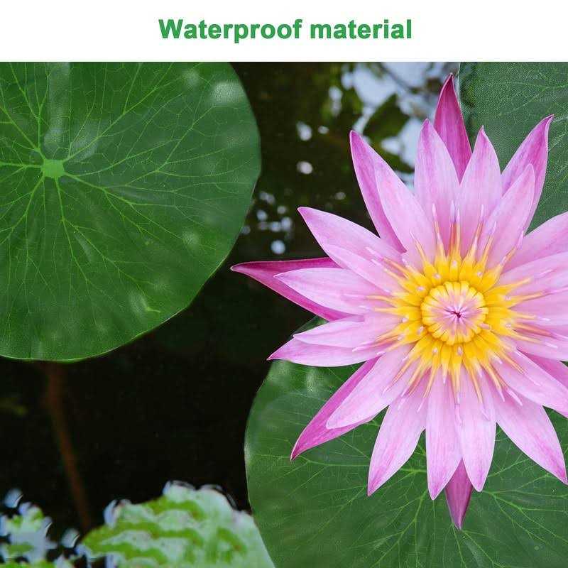 Molain Artificial Lotus Leaves Lily Pads Floating Foam Lotus Leave Realistic Water Lily Pads for Home Garden Ponds Pool Aquarium Fish Tank