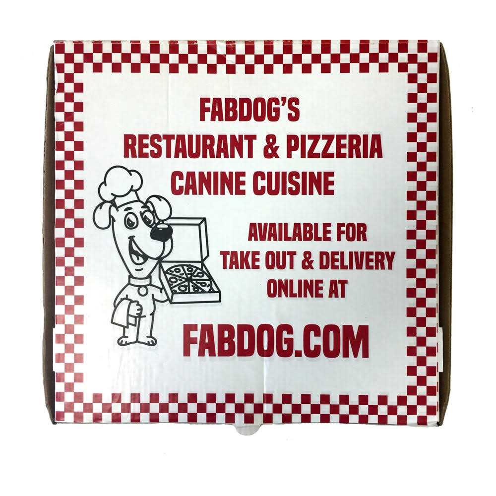 fabdog Pizza 10 Dog Toy