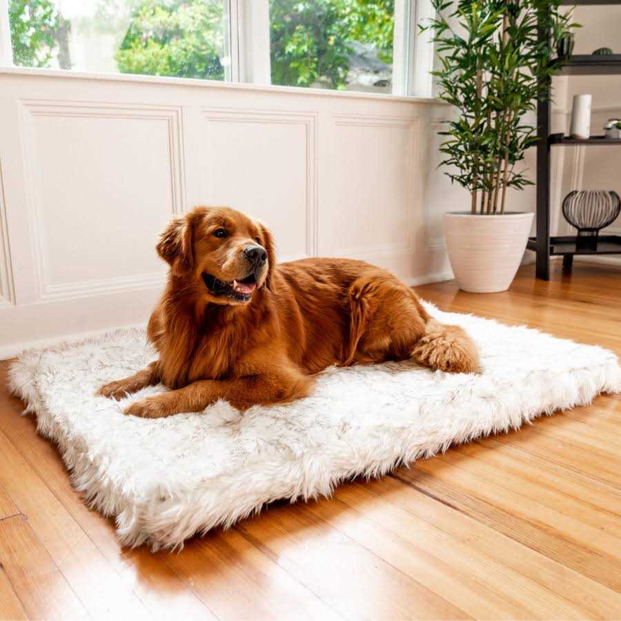 Paw Brands PupRug Faux Fur Orthopedic Dog Bed