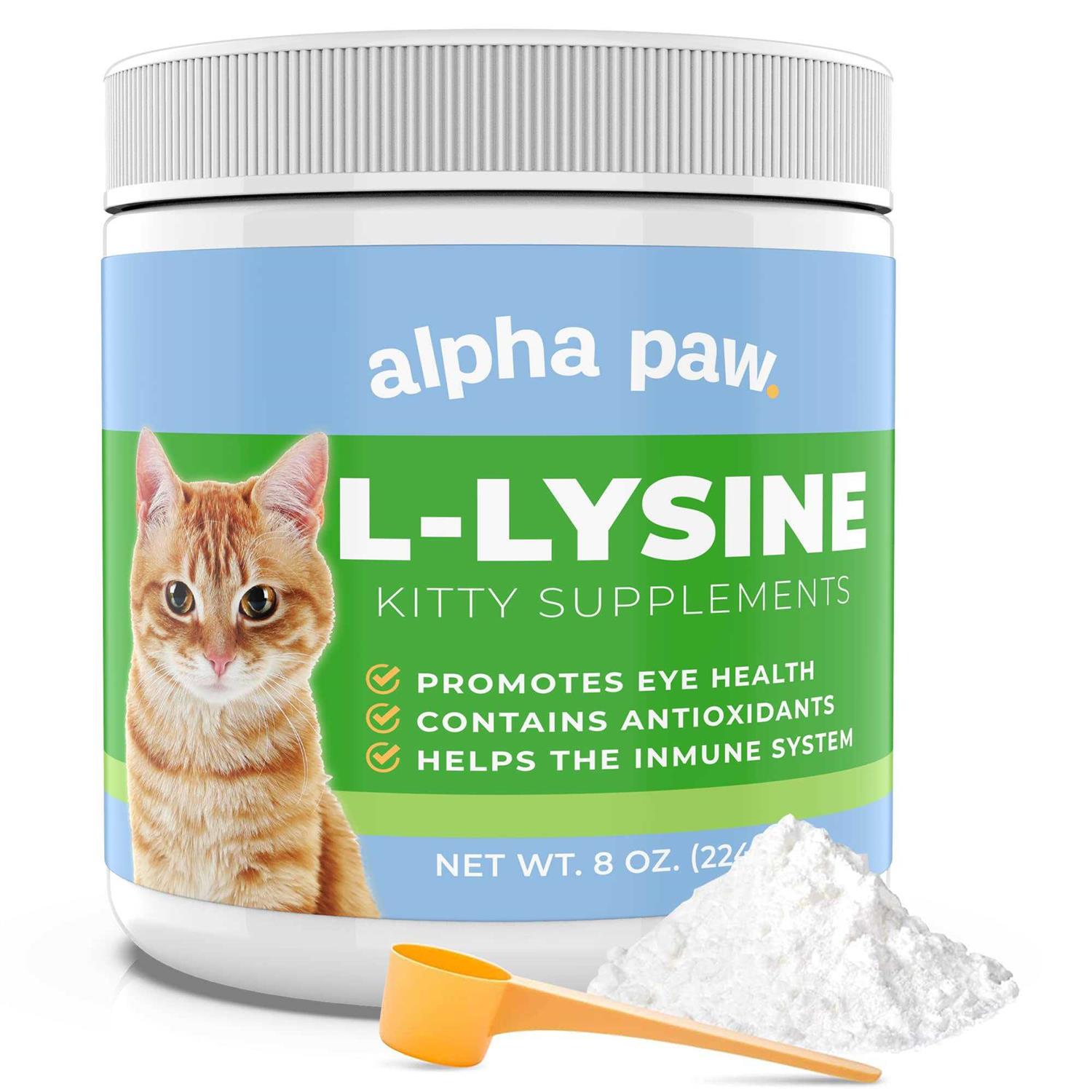 Alpha Paw Human Grade for Pets Cat Lysine Supplement