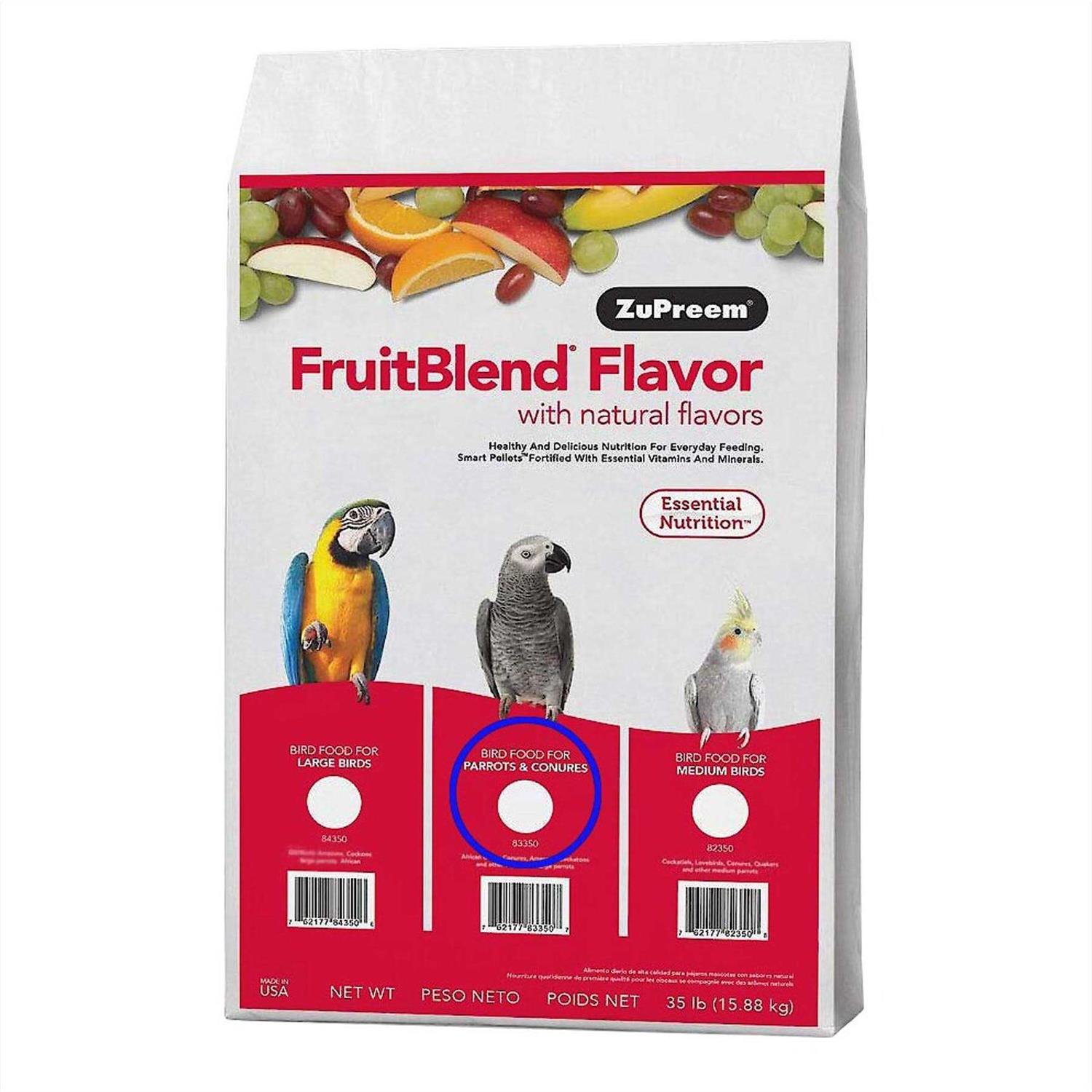 ZuPreem FruitBlend 83350 Bird Food