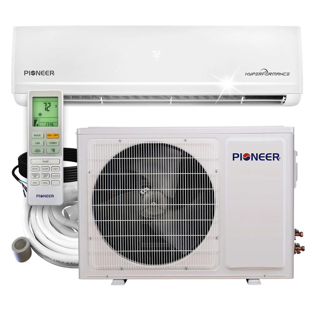 Pioneer Hyperformance 9K BTU Ductless Mini Split Hyper Heat Pump Complete System, Energy Star, WYF009GHFI25RH