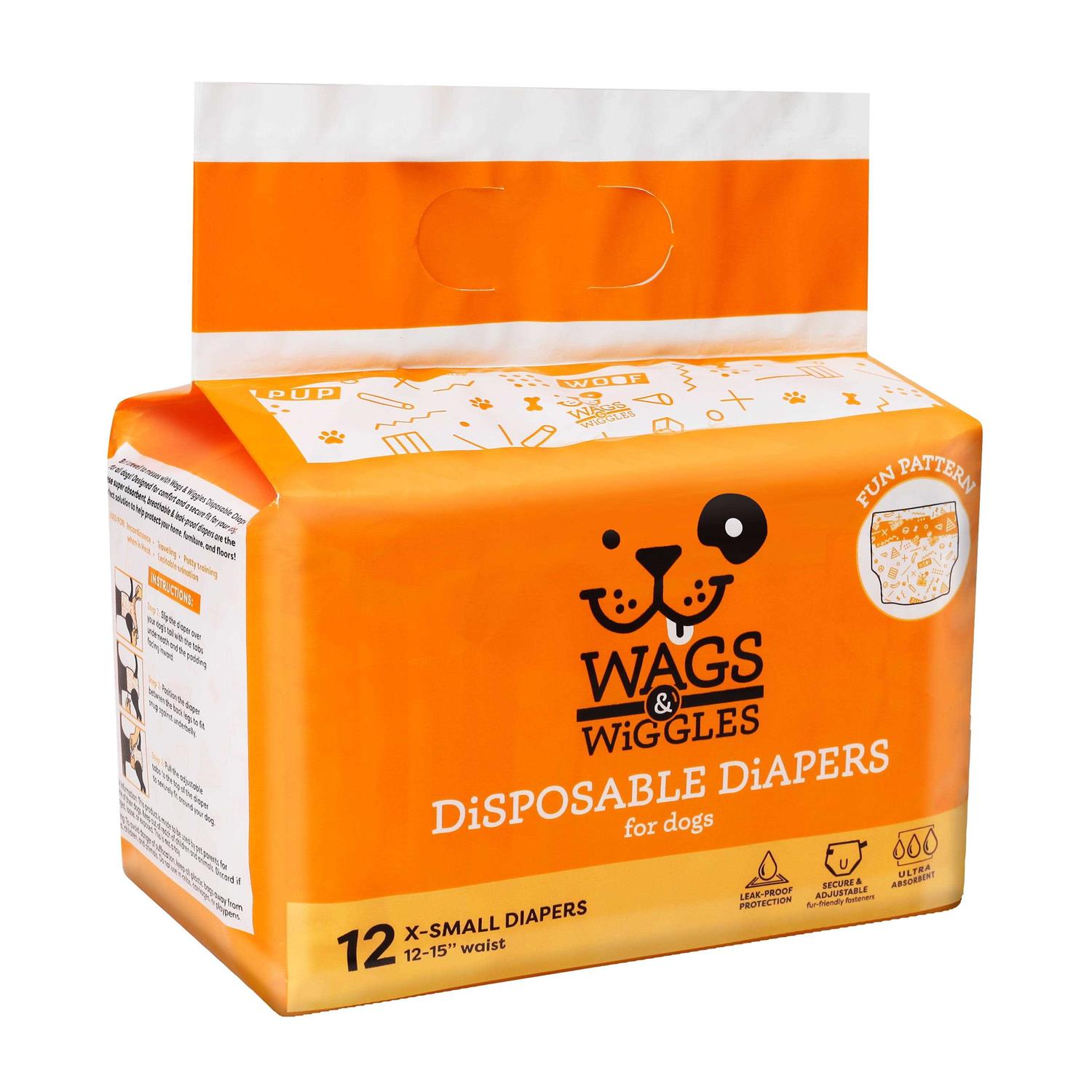 Wags & Wiggles Female Dog Diapers Doggie Diapers for Female Dogs