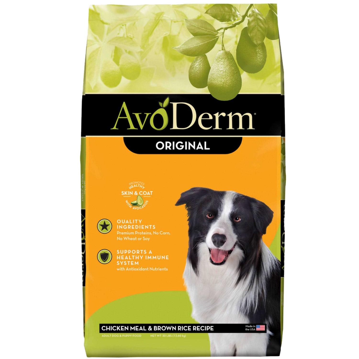 AvoDerm Natural Chicken Meal & Brown Rice Formula Adult Dry Dog Food