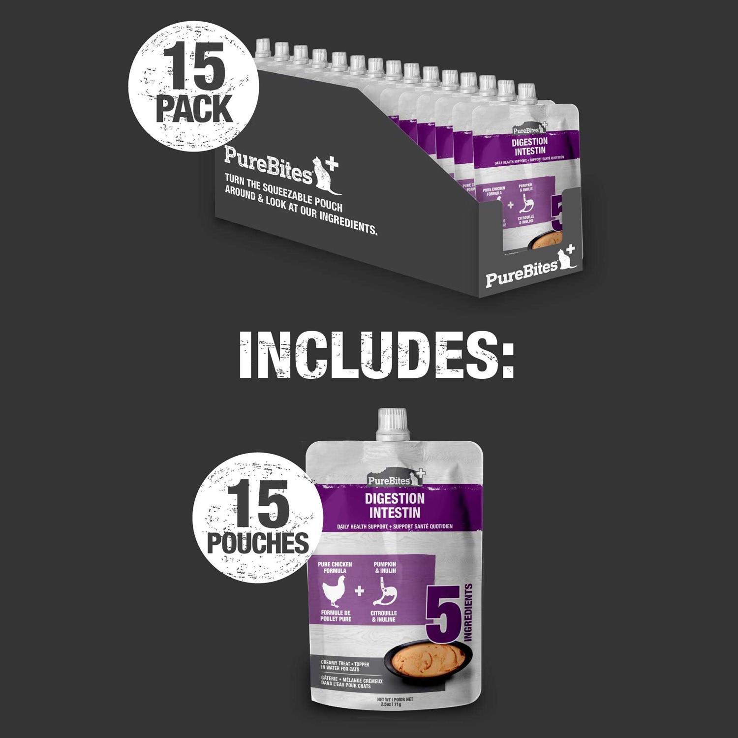 PureBites Squeezable Gut & Digestion Cat Food