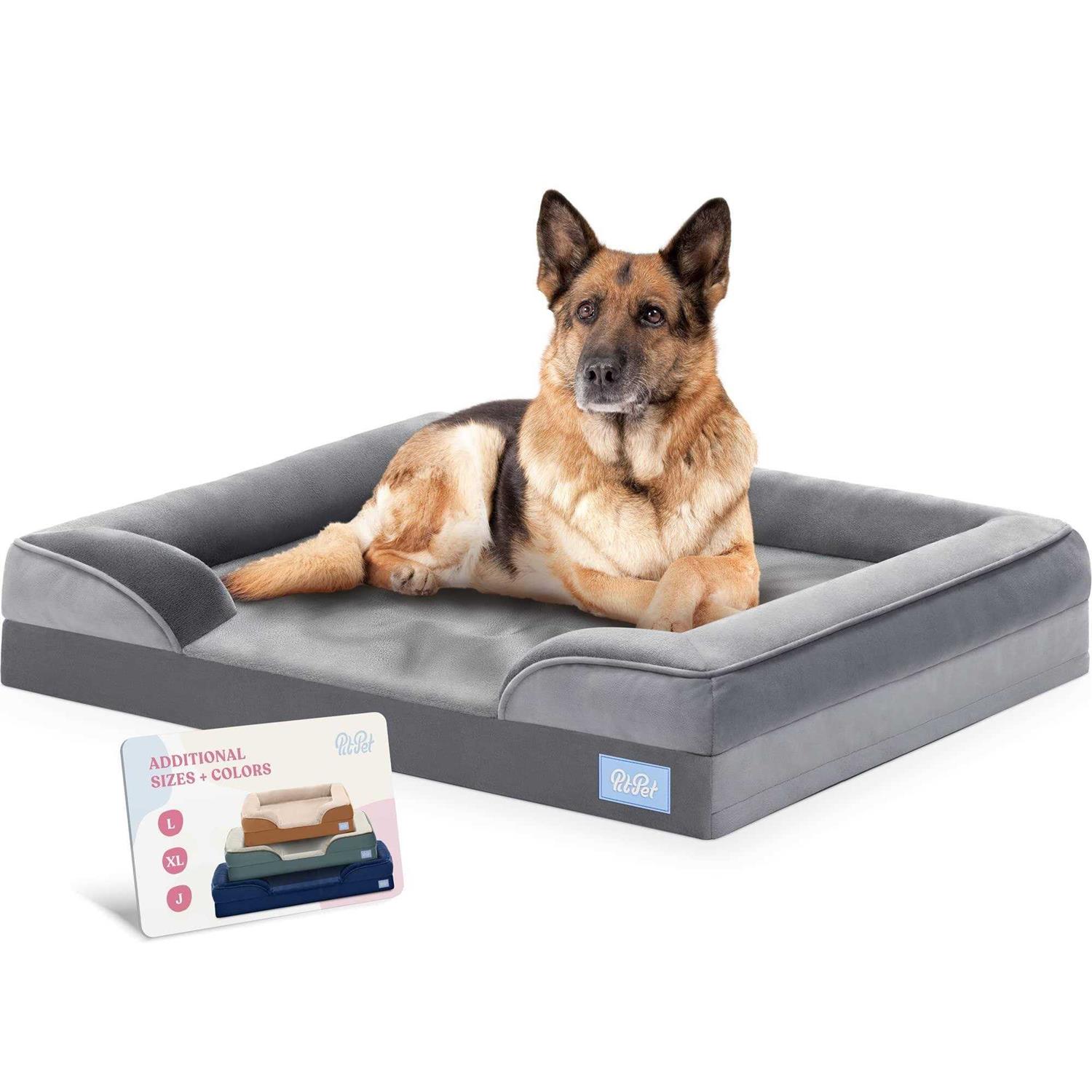 Pitpet Orthopedic Sofa Dog Bed Ultra Comfortable Dog Bed for Large Dogs