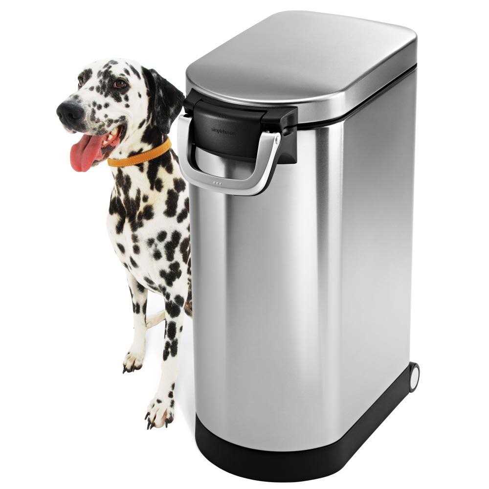 simplehuman X-Large Stainless Steel Pet Food Can