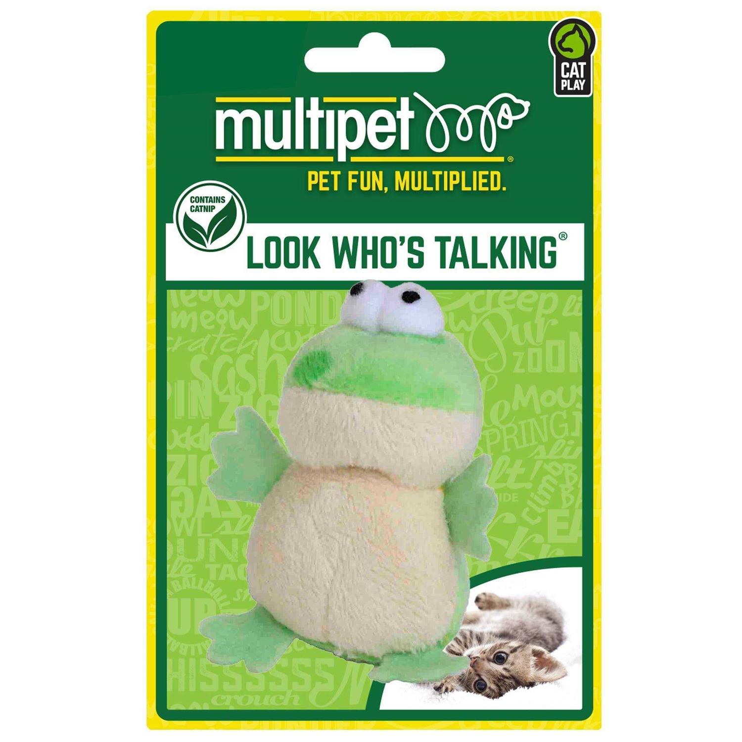 Multipet Look Who’s Talking Cat Toy Frog
