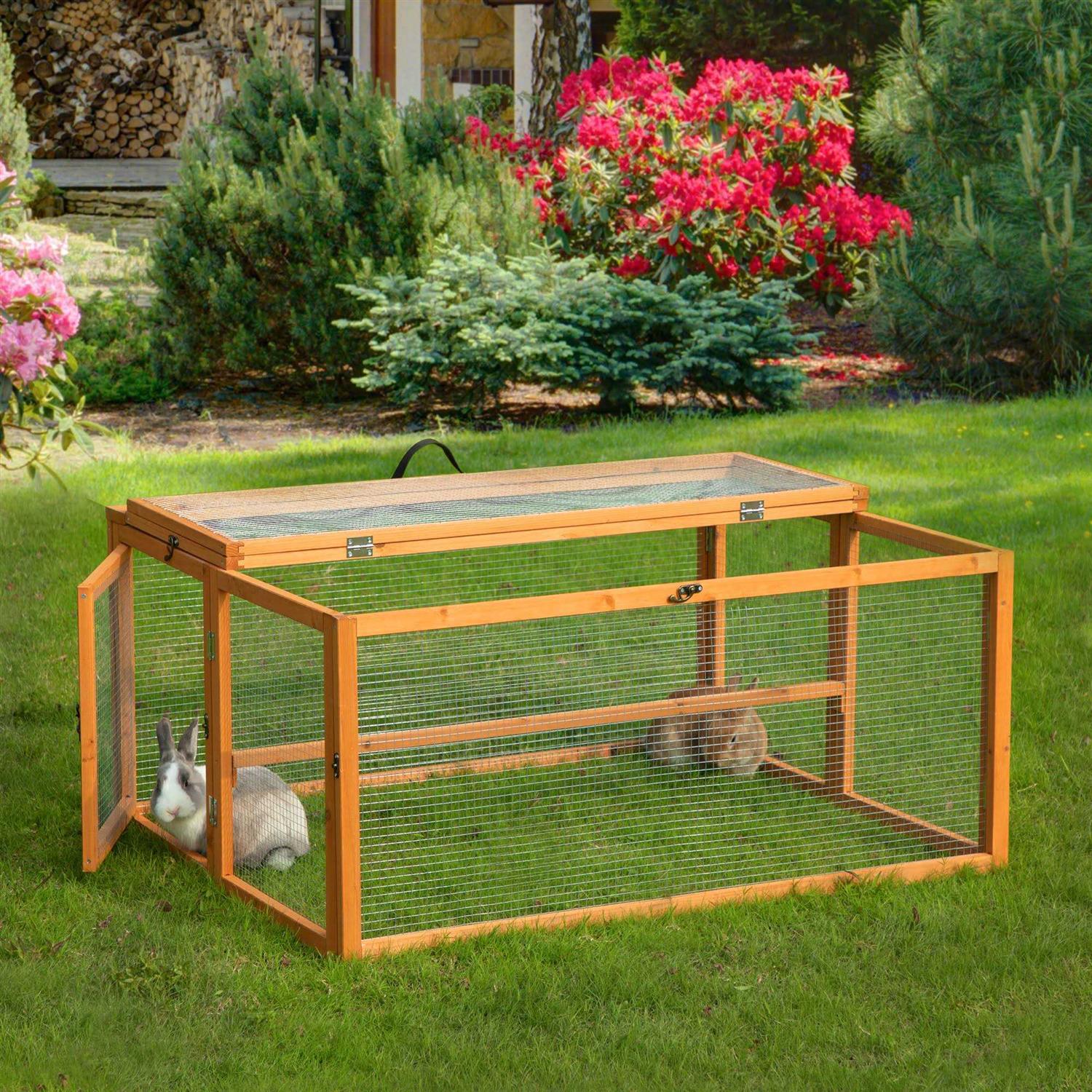 Coziwow Chicken Coop & Roosting Bar Small Pet Hutch