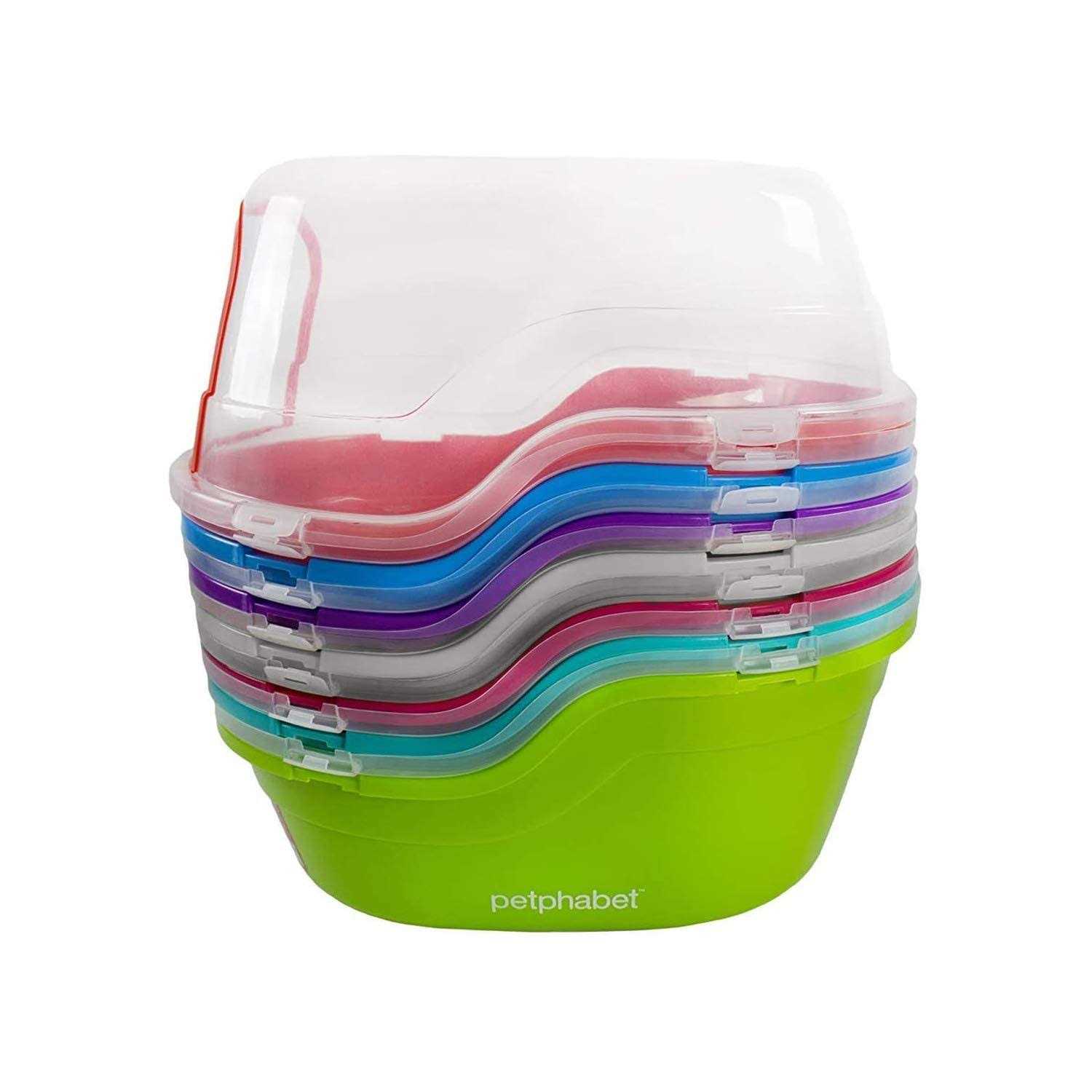 Petphabet Jumbo Hooded Cat Litter Box