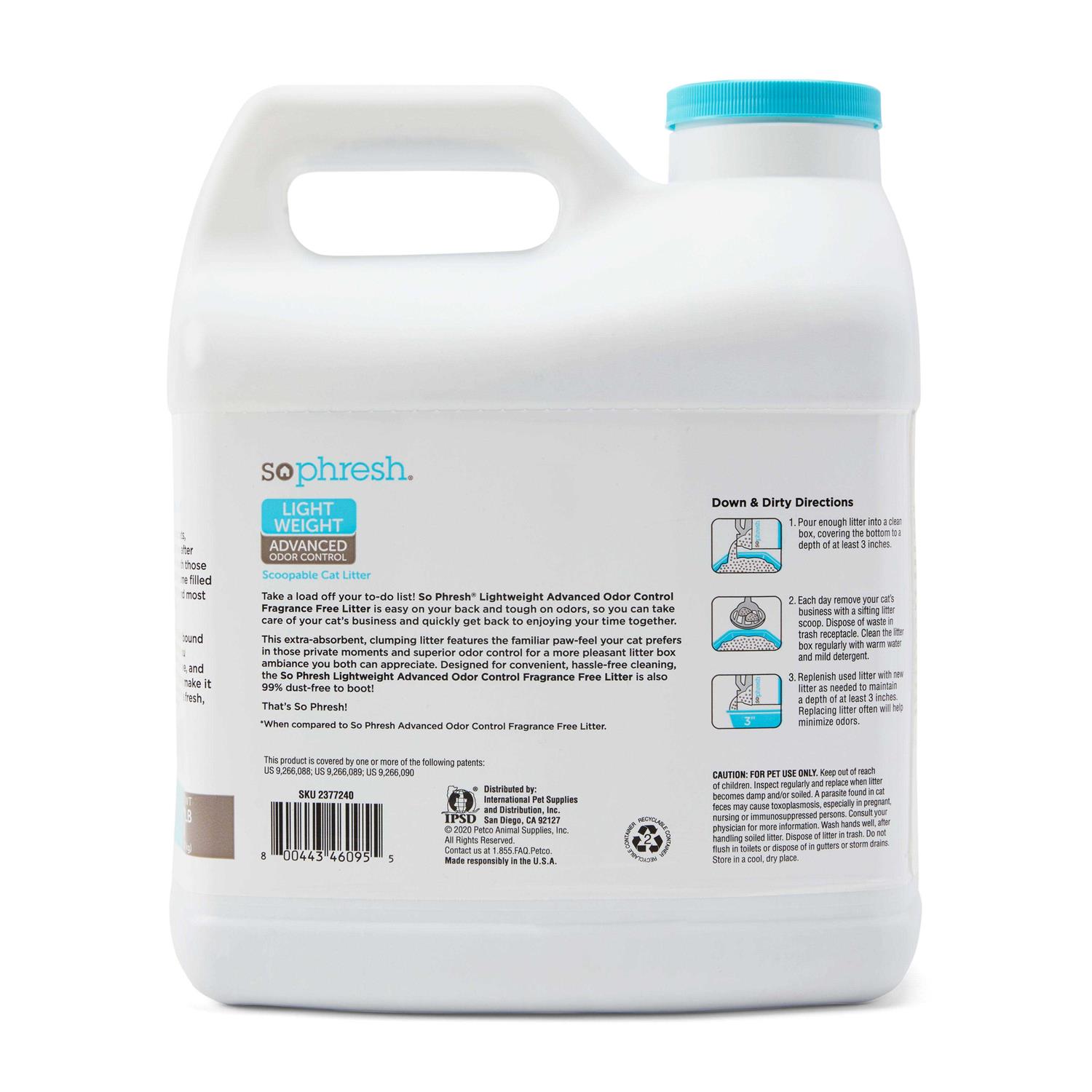 So Phresh Lightweight Advanced Odor Control Cat Litter