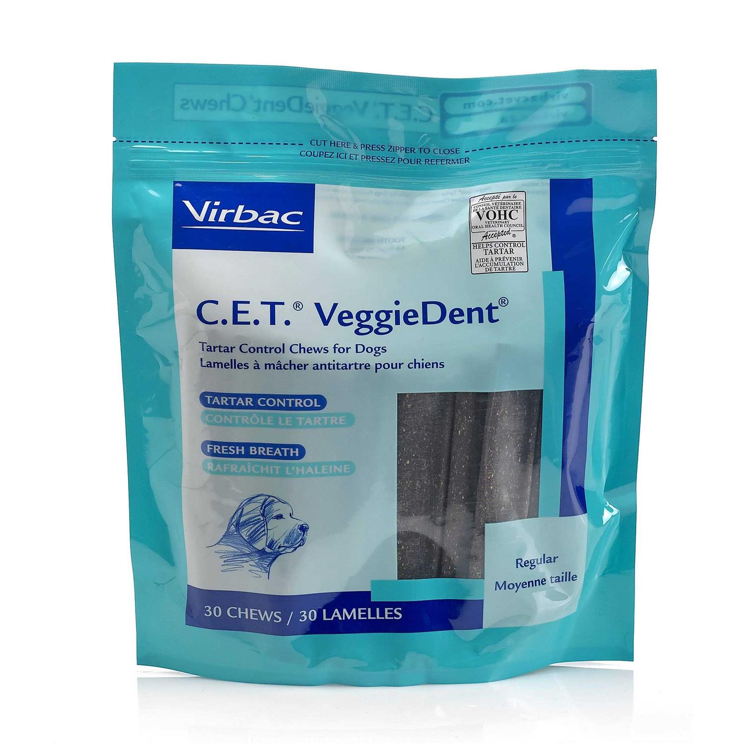 Virbac C.E.T. VeggieDent Dental Chews Dogs