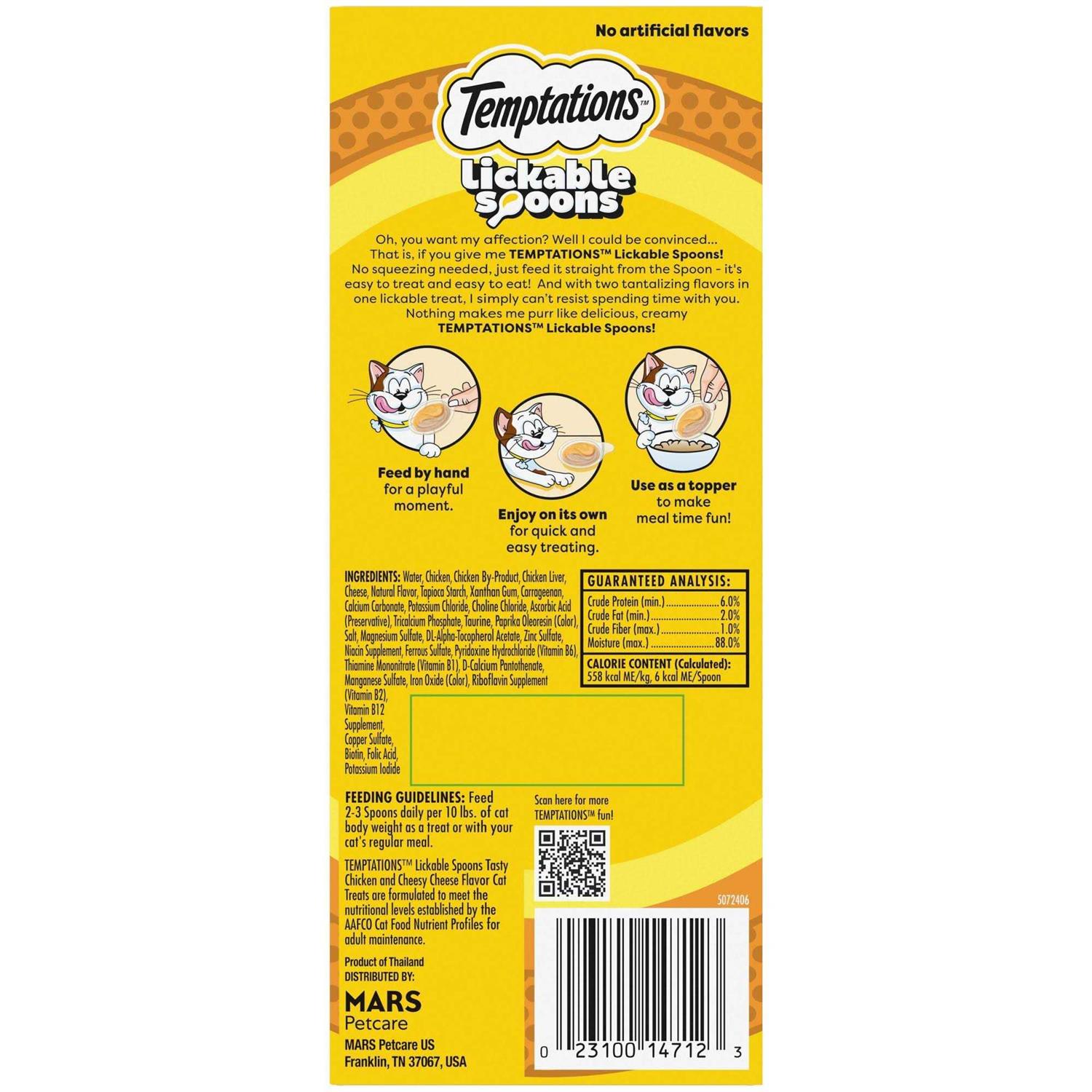 Temptations Lickable Spoons Cat Treats