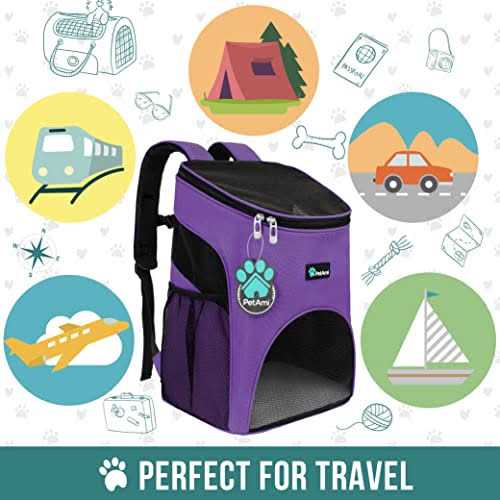 PetAmi Premium Pet Carrier Backpack for Small Cats and Dogs