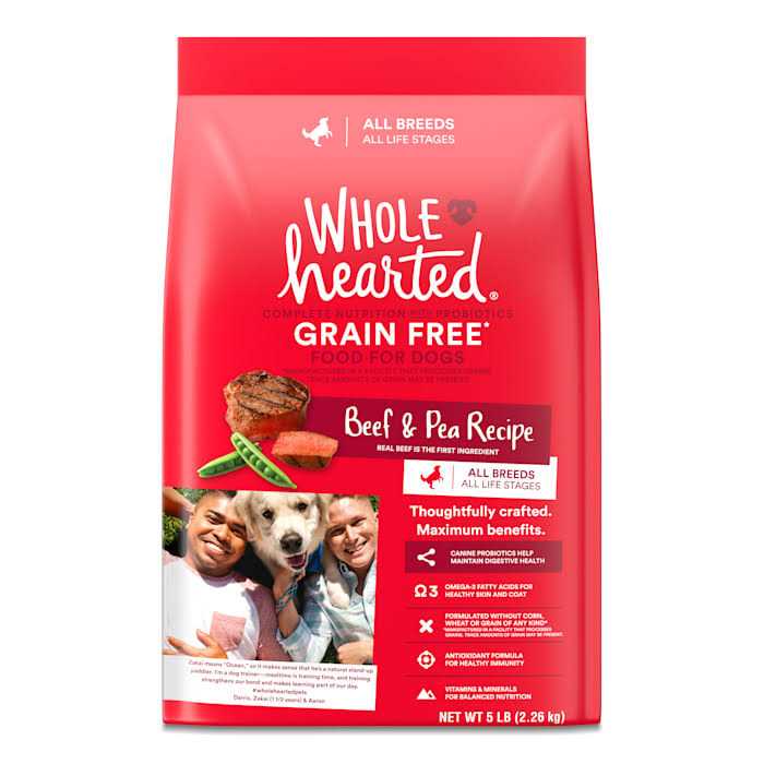WholeHearted Grain Free All Life Stages Beef & Pea Formula Dry Dog Food