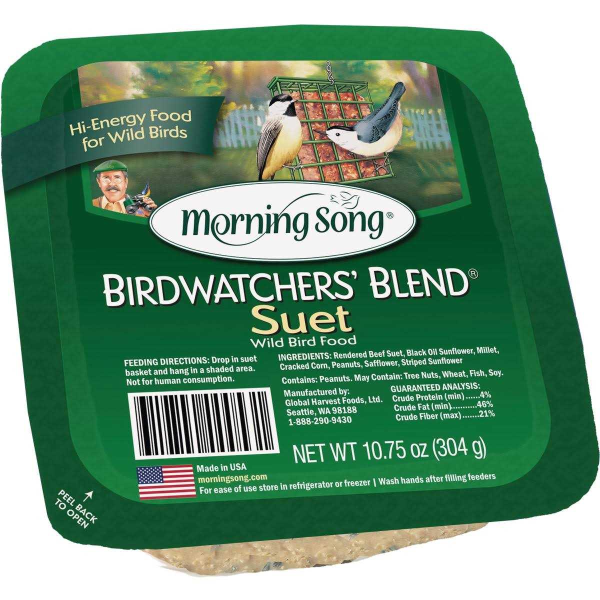 Morning Song Birdwatchers’ Blend Suet Wild Bird Food