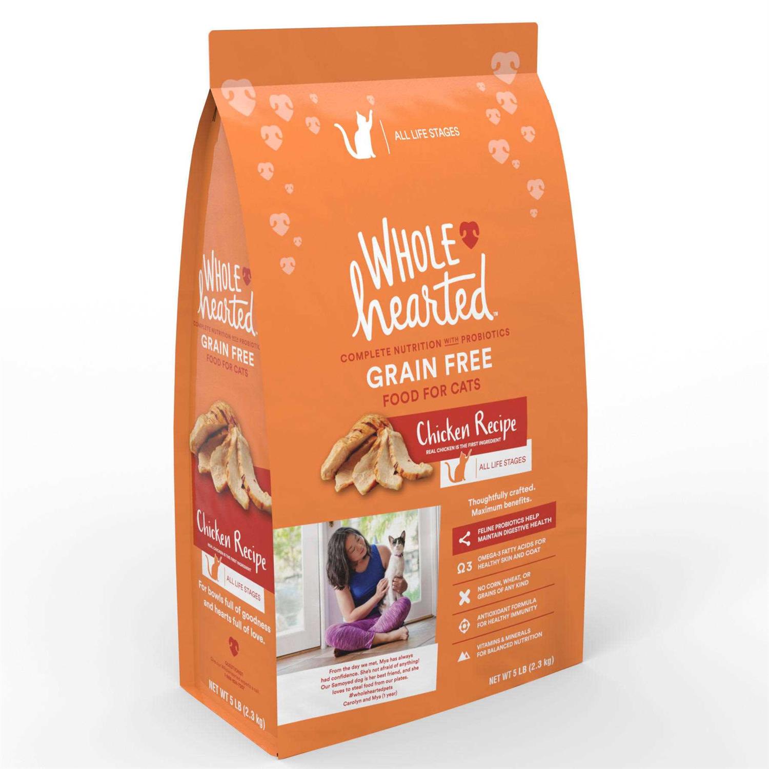 WholeHearted Grain Free Chicken Formula Dry Cat Food