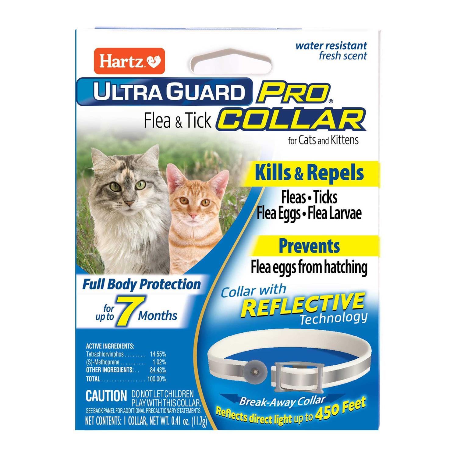 Hartz UltraGuard Pro Reflective Flea and Tick Collar for Cats and Kittens