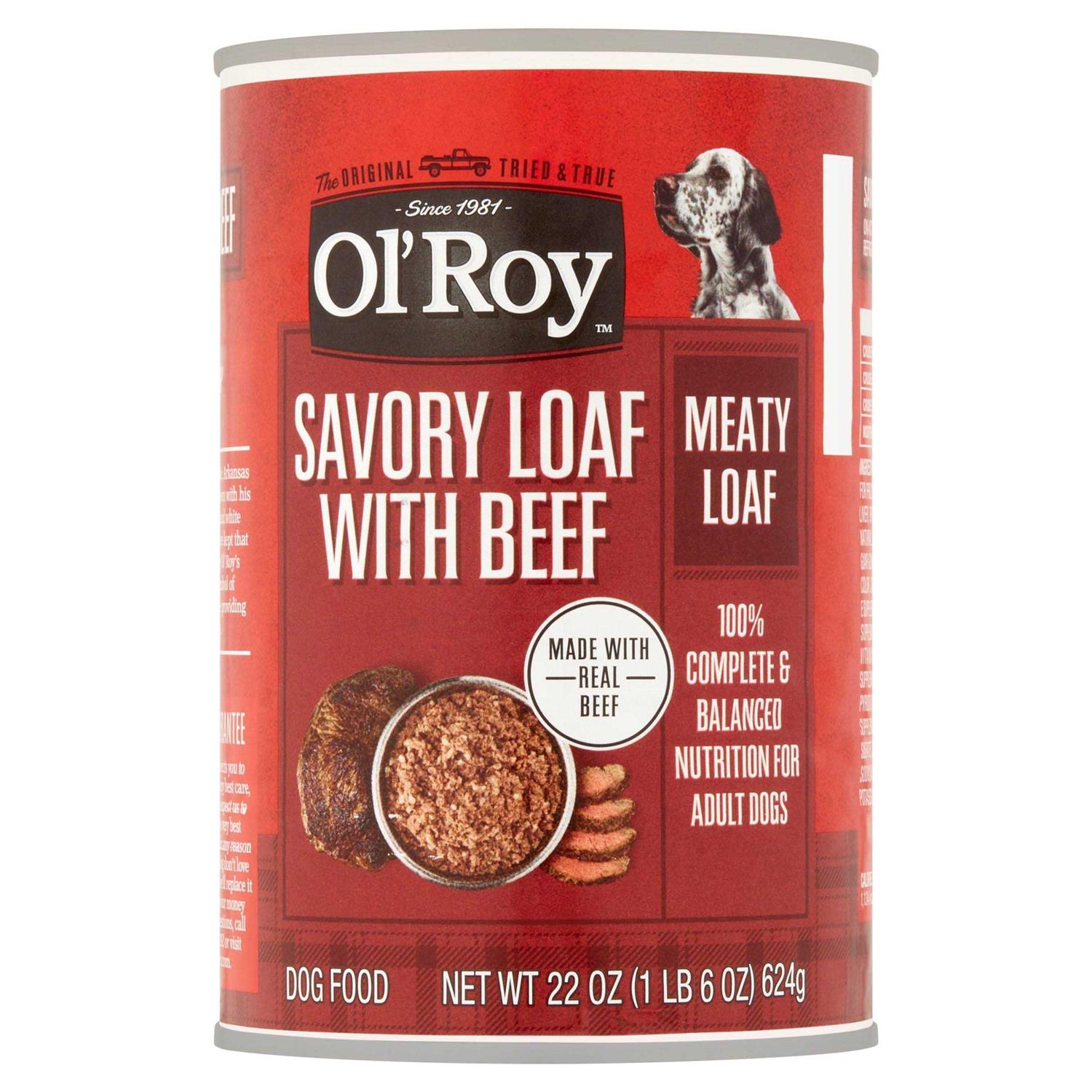 Ol’ Roy Savory Loaf with Beef Wet Dog Food