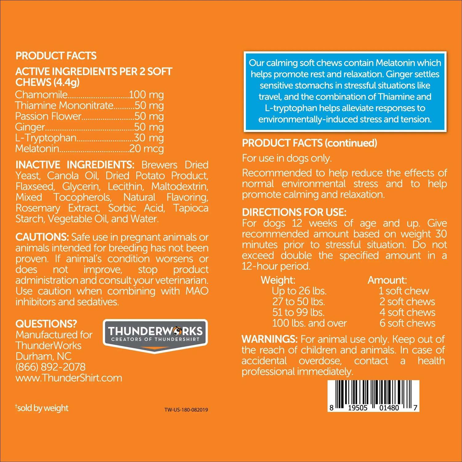 ThunderWunders Calming Dog Chews