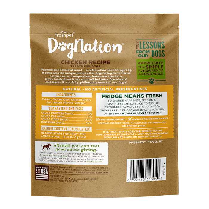 Freshpet Dognation Chicken Dog Treats