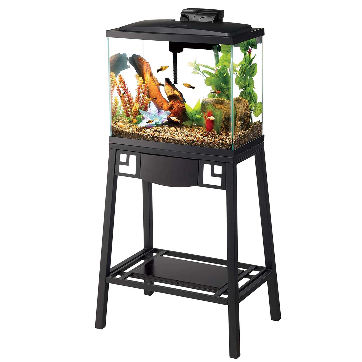 Aqueon Forge Metal Aquarium Stand