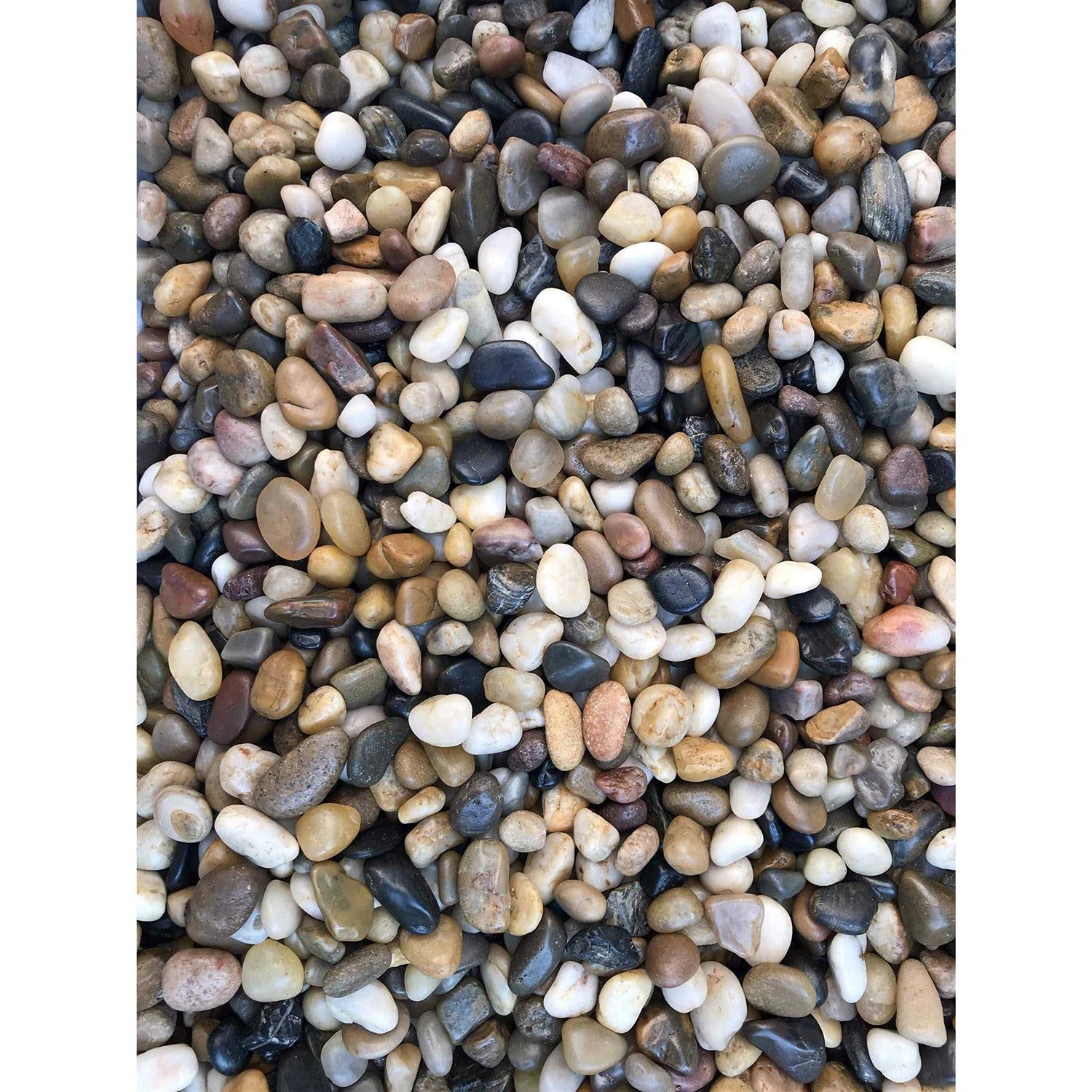 Voulosimi River Rock Stones Natural Decorative Polished Mixed Pebbles Gravel,Outdoor Decorative Stones for Plant Aquariums