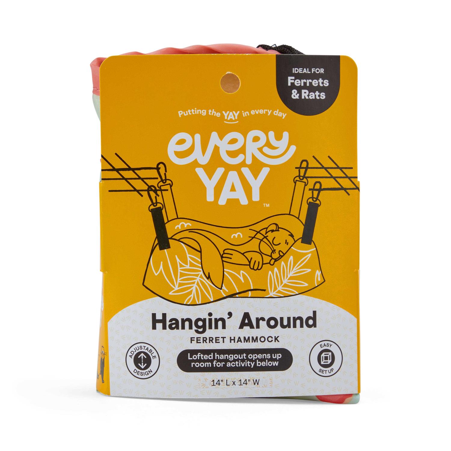 EveryYay Hangin’ Around Reversible Ferret Hammock
