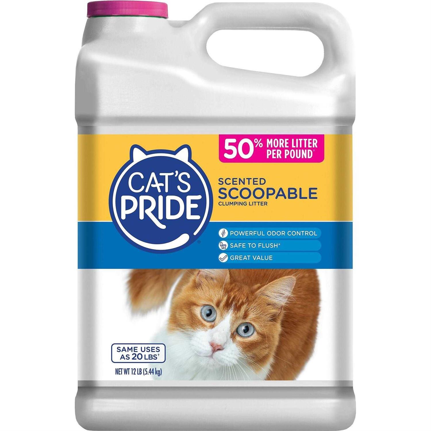 Cats Pride Scoopable Scented Lightweight Clumping Cat Litter