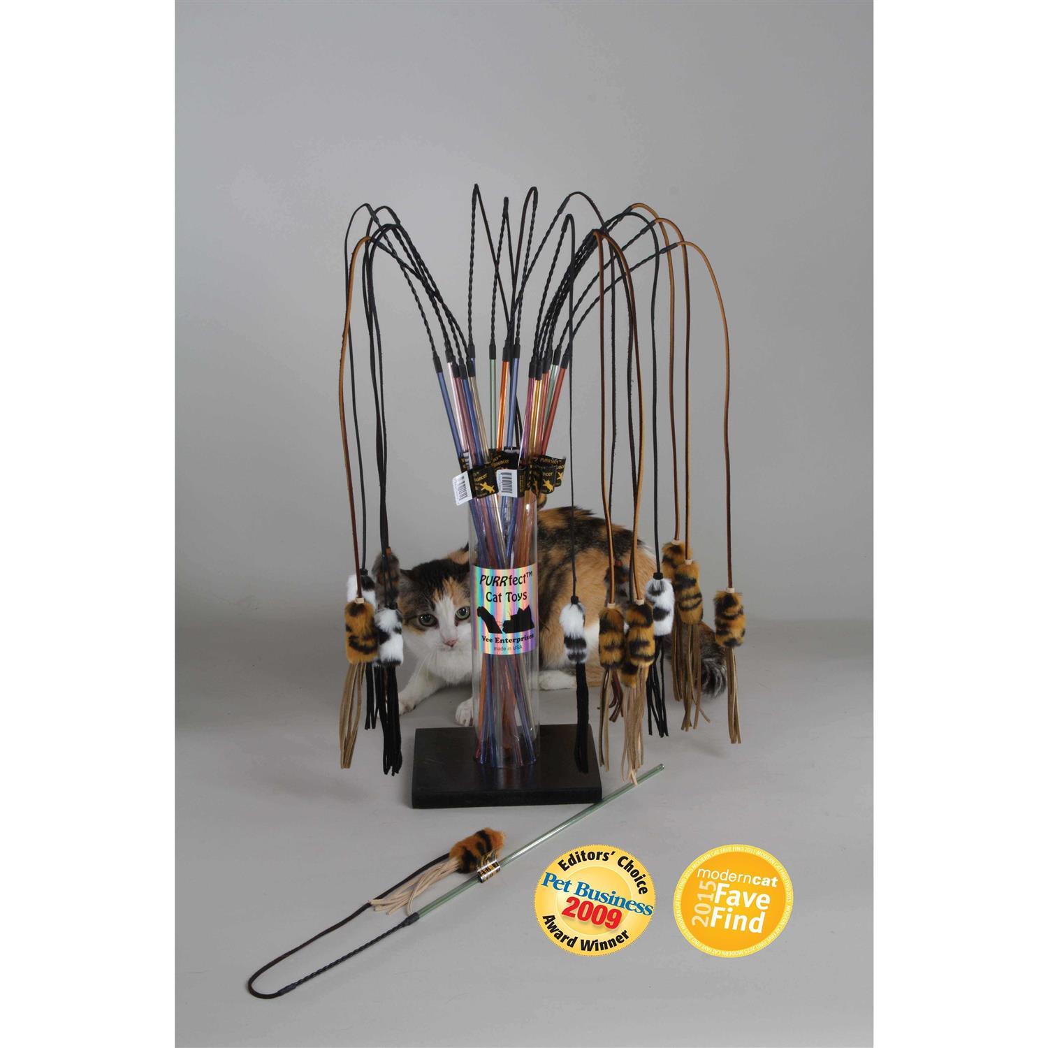 PURRfect Leather Bouncer Cat Toy