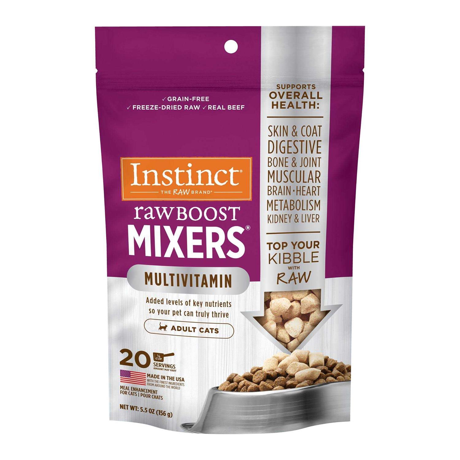 Instinct Raw Boost Mixers Multivitamin Freeze-Dried Cat Food Topper