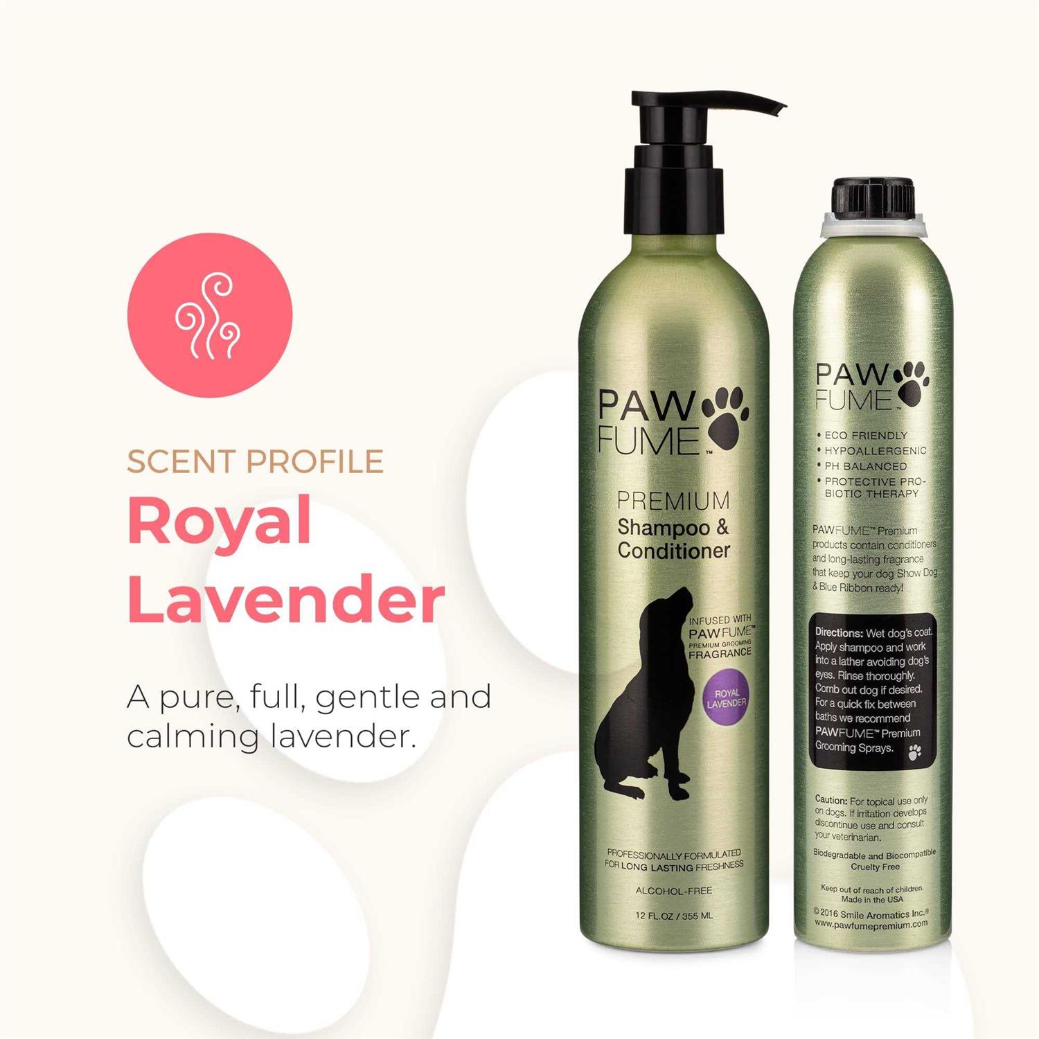 Pawfume Dog Shampoo and Conditioner Hypoallergenic Dog Shampoo for Smelly Dogs