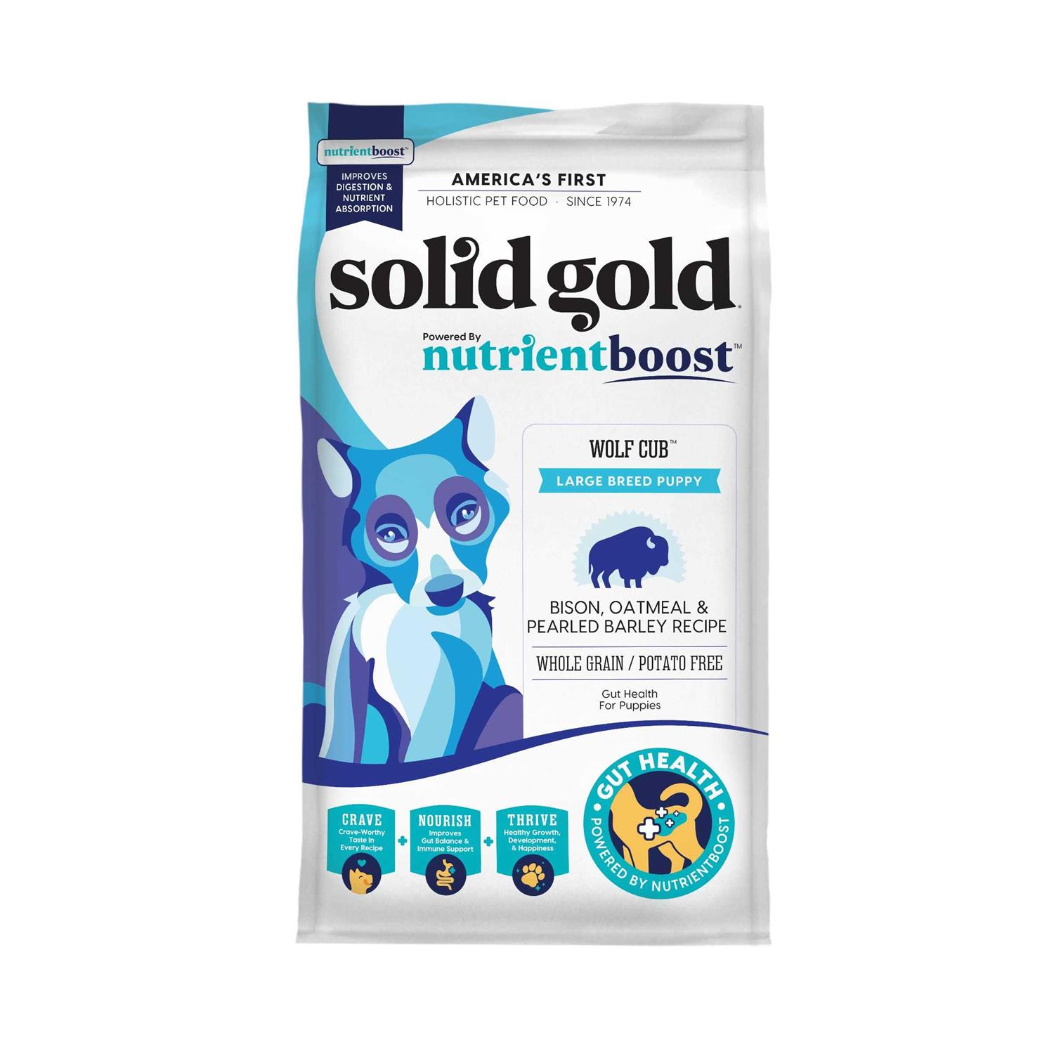 Solid Gold Nutrientboost Wolf Cub Bison Py Dry Dog Food